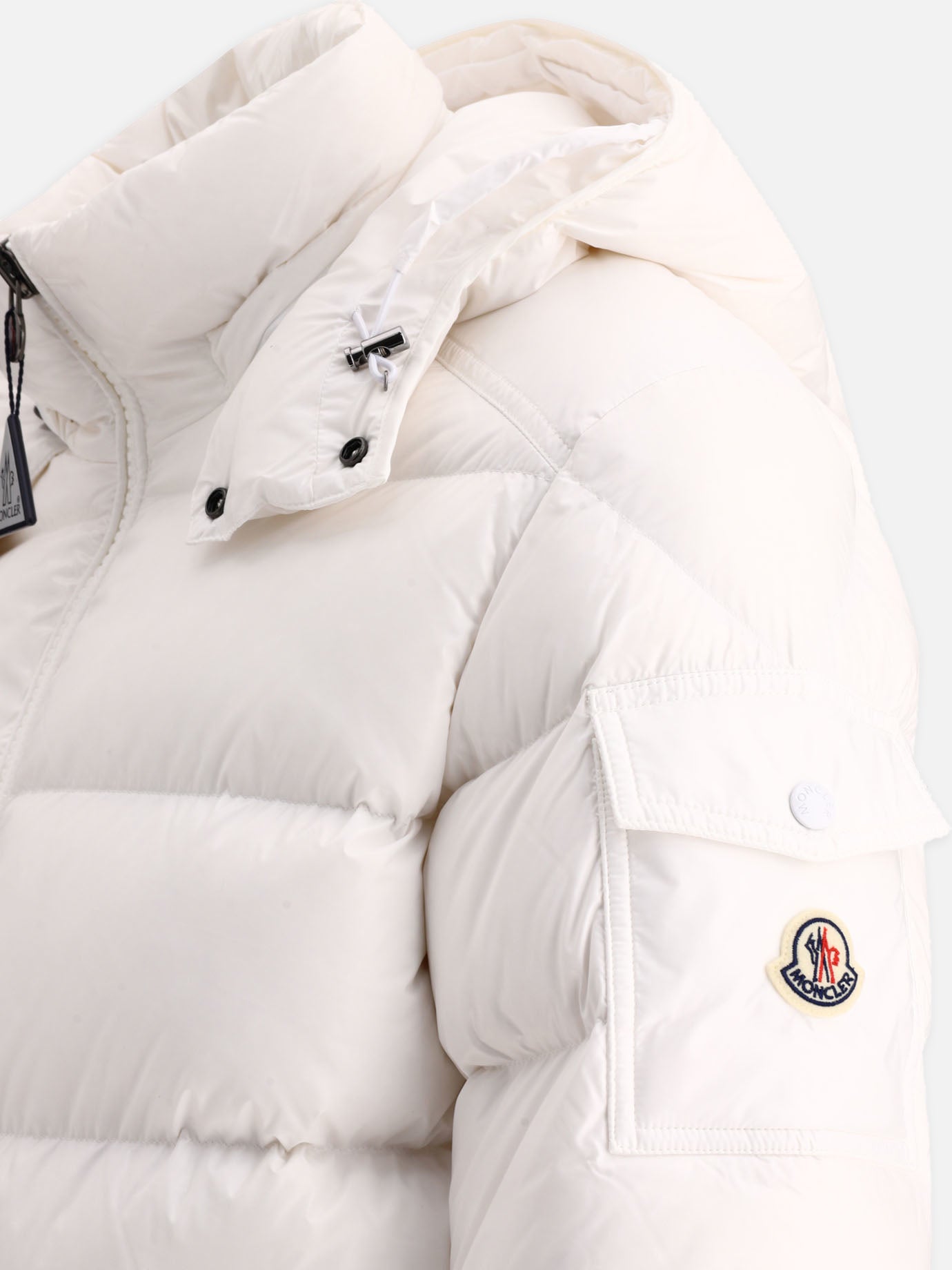 Down jackets Solid colour  White - Moncler Men | PDP | VIETTI Online Store | thumbnail_4