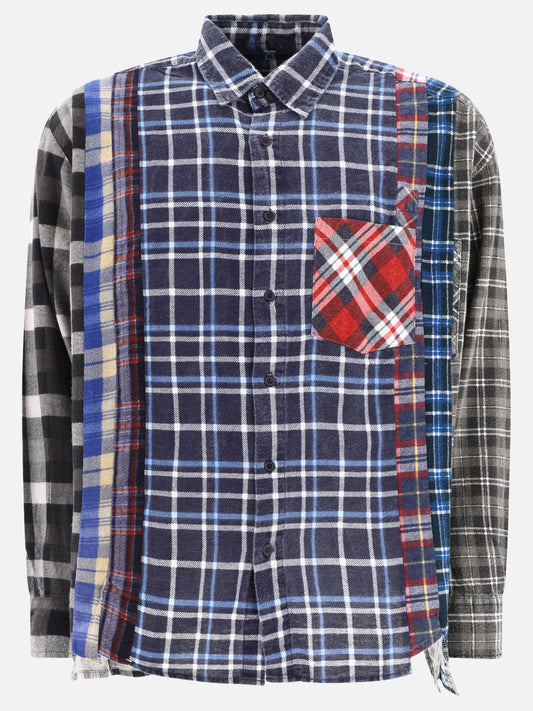 Casual shirts 100% cotton  Blue - Needles Men | PLP | VIETTI Online Store 
