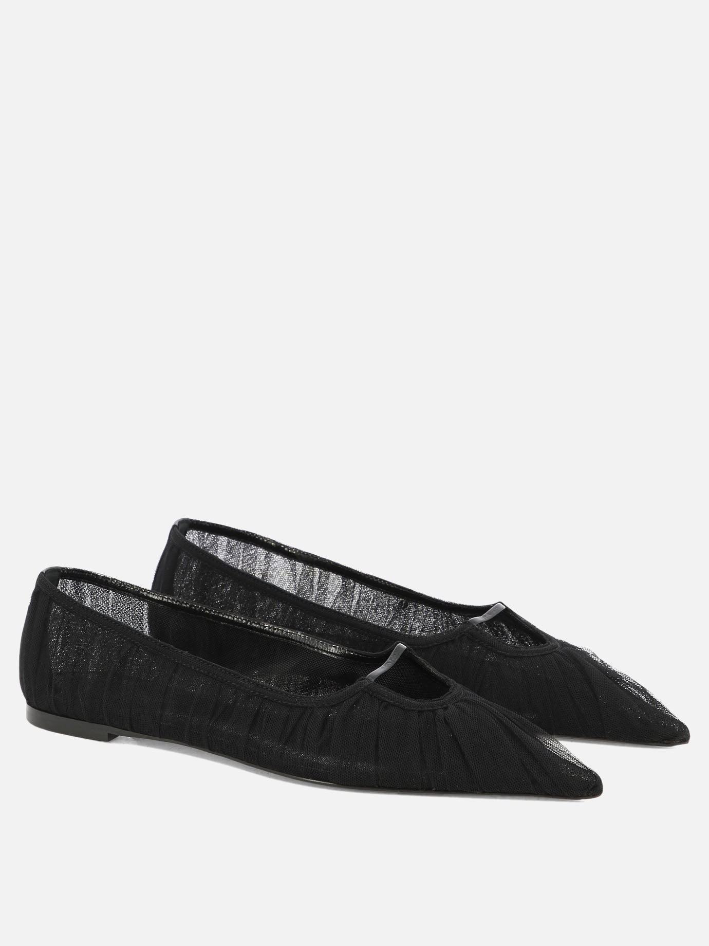 Pointed-toe ballet flats