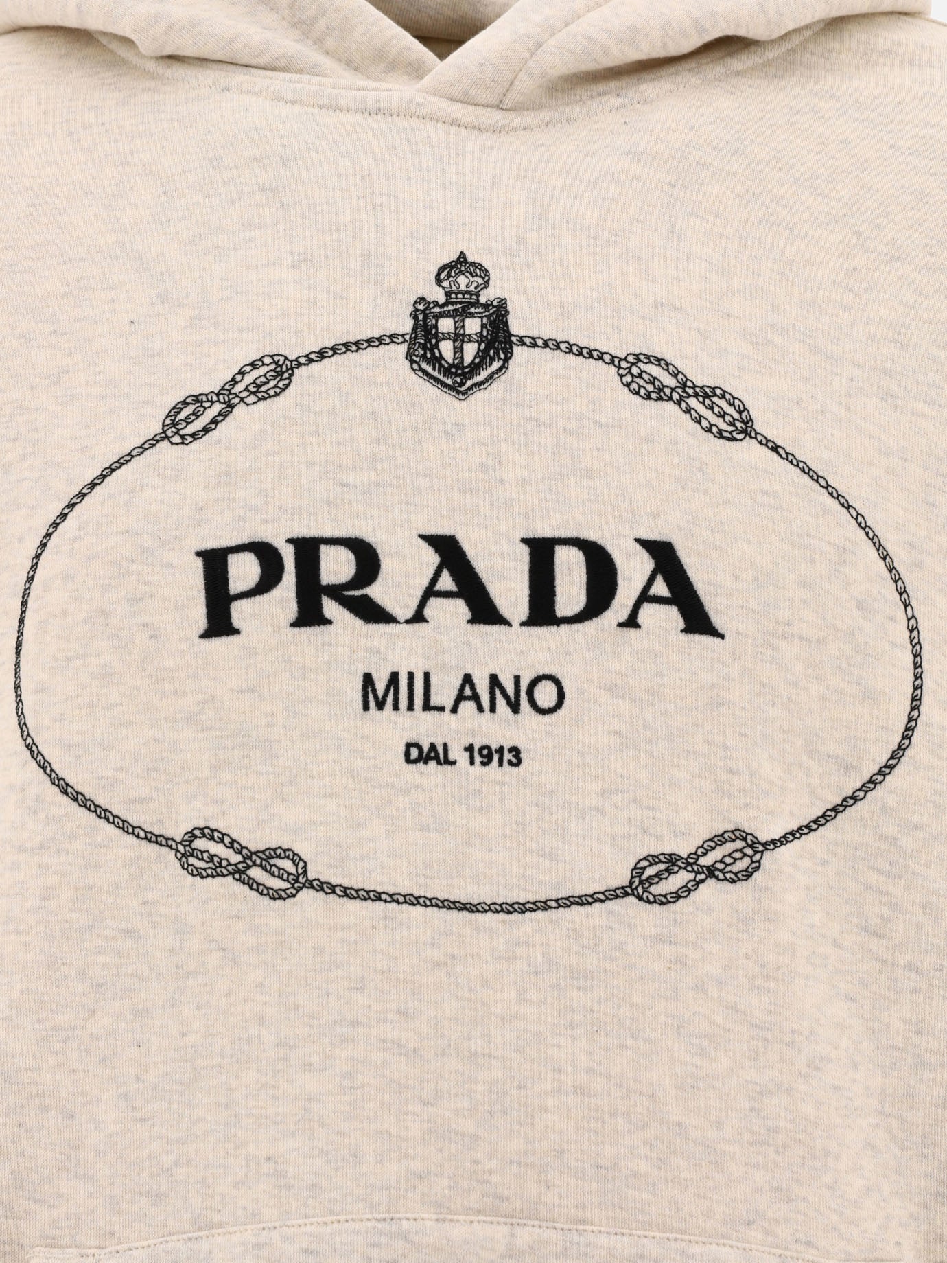 Hoodies 100% cotone  Beige - Prada Men | PDP | VIETTI Online Store | thumbnail_3