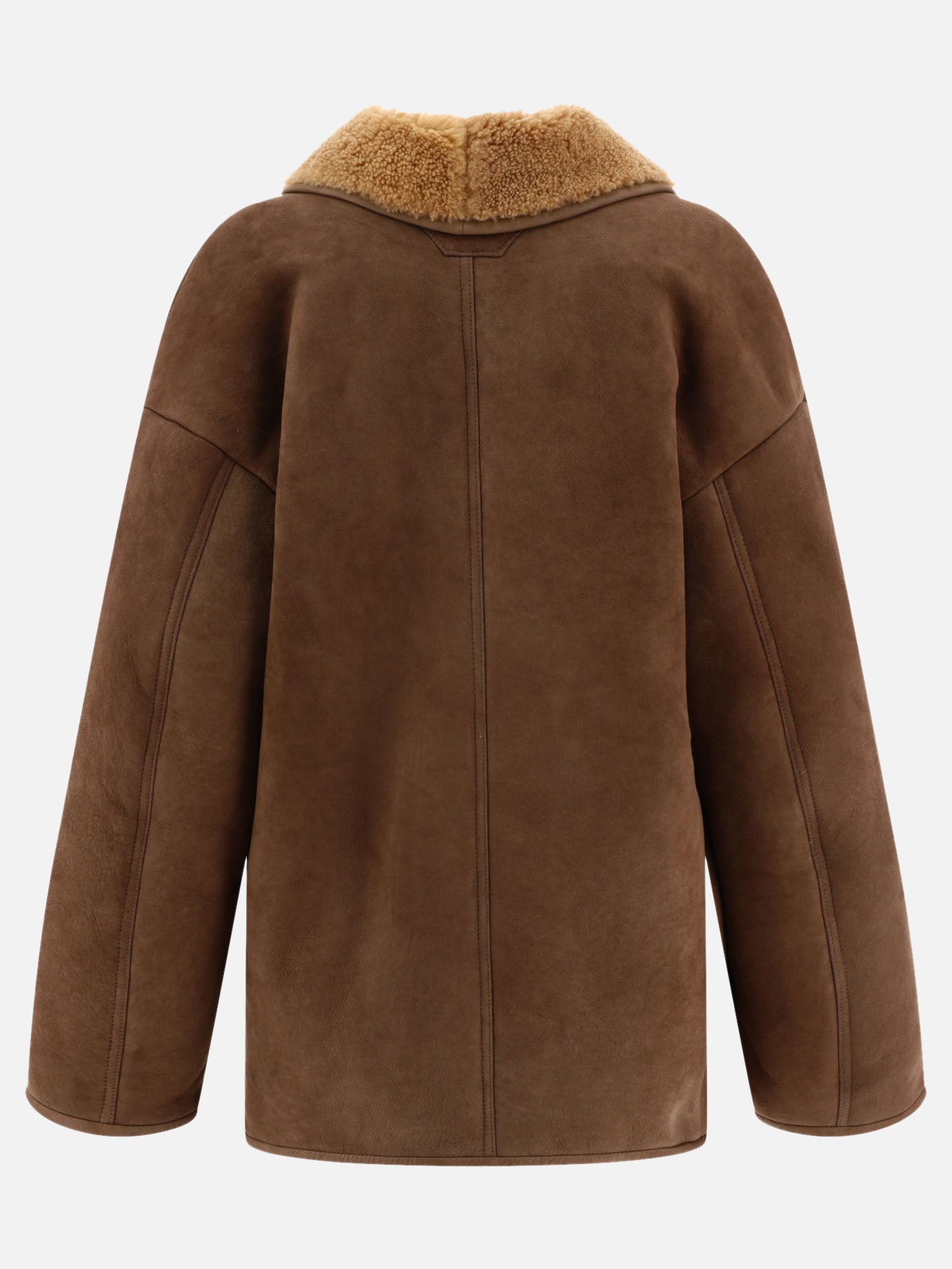 Jacket with shearling inserts