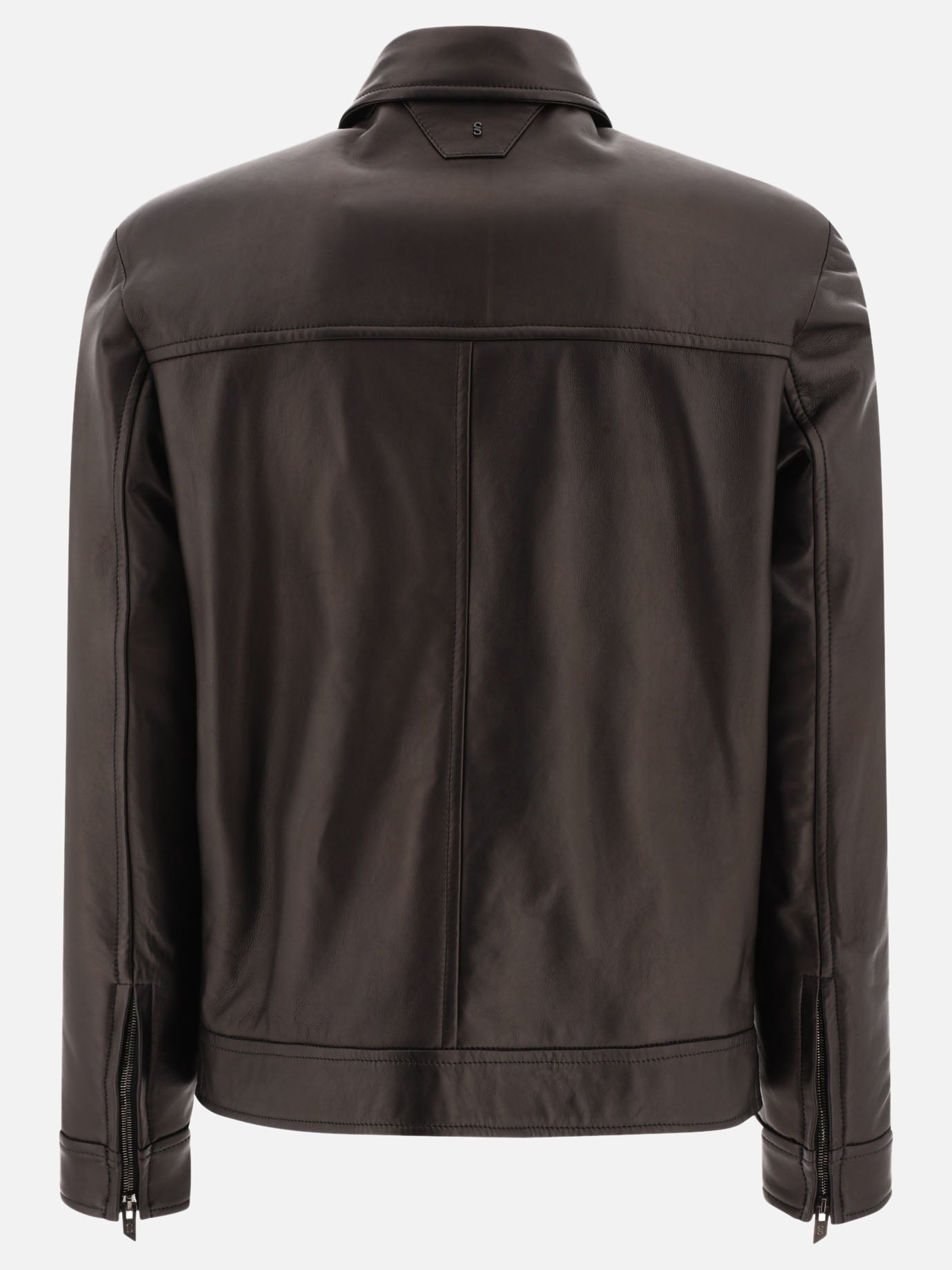 Salvatore Santoro Leather biker jacket 10610793_54 Black thumbnail_2
