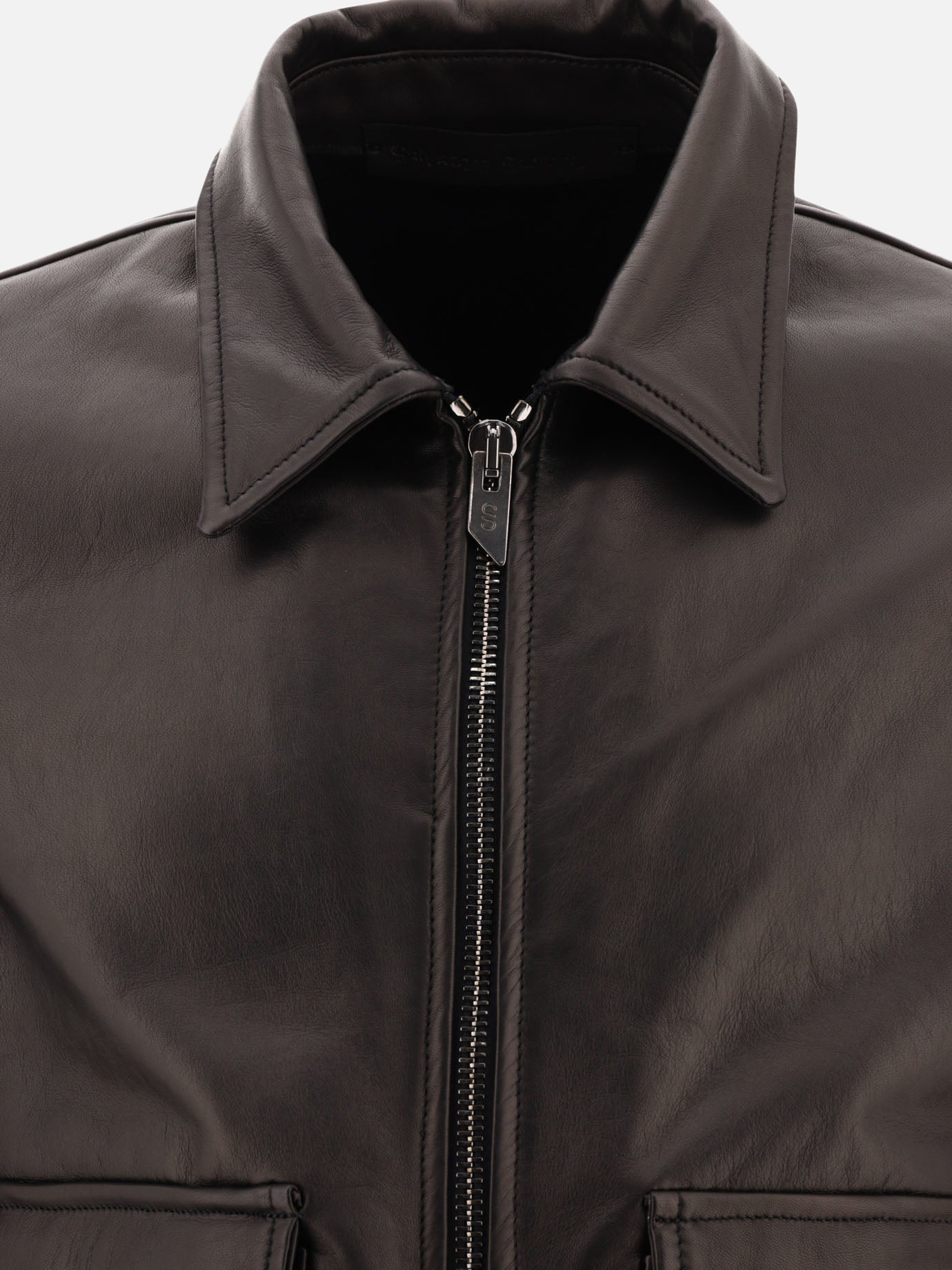 Salvatore Santoro Leather biker jacket 10610793_54 Black thumbnail_3