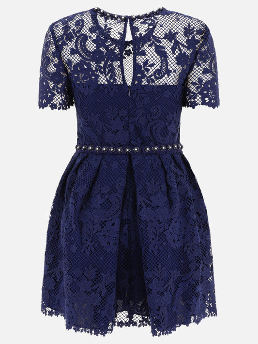 Mini dresses 100% polyester  Blue - Self-portrait Women | PLP | VIETTI Online Store | 2
