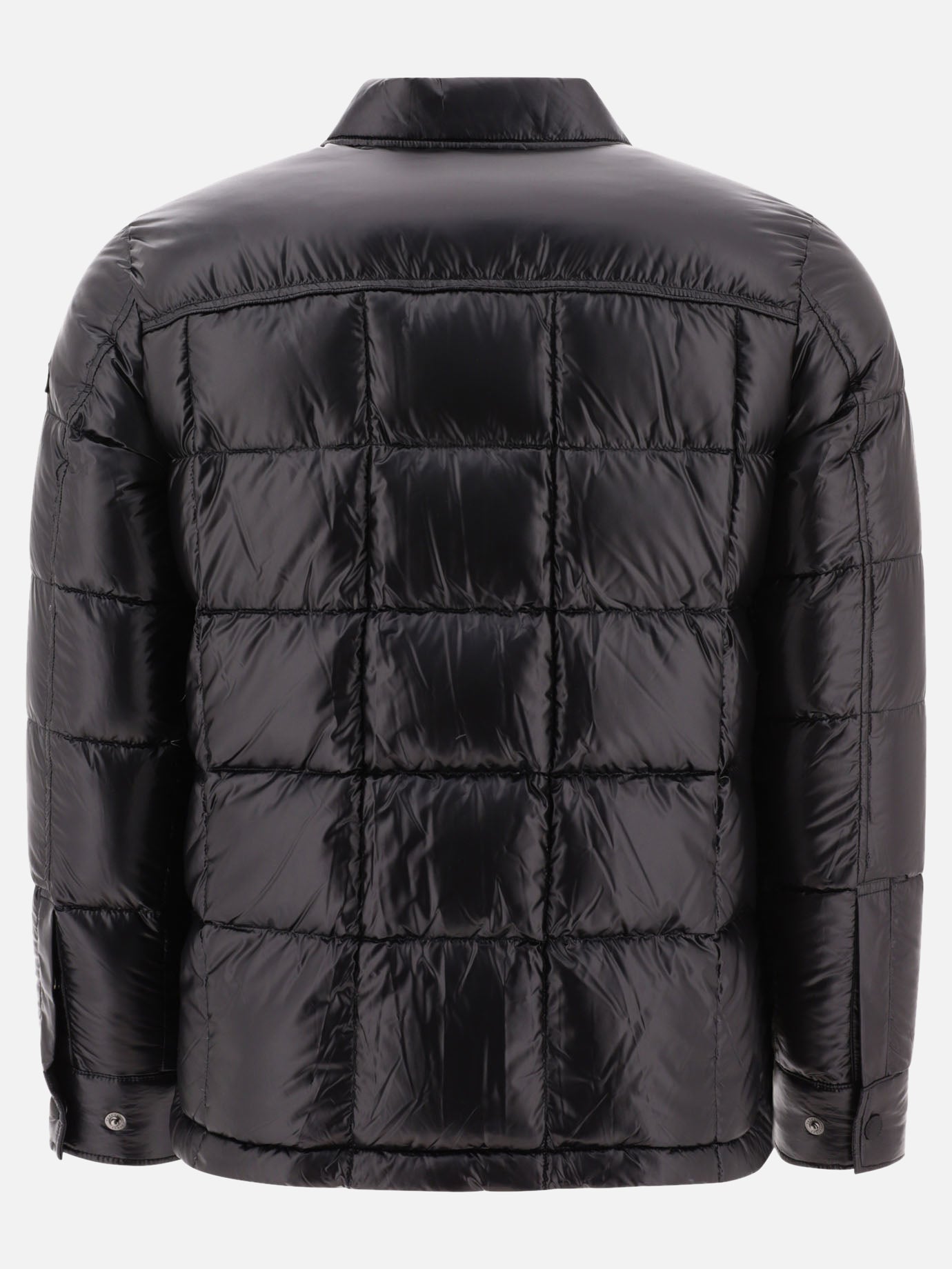 Down jacket with patch pockets