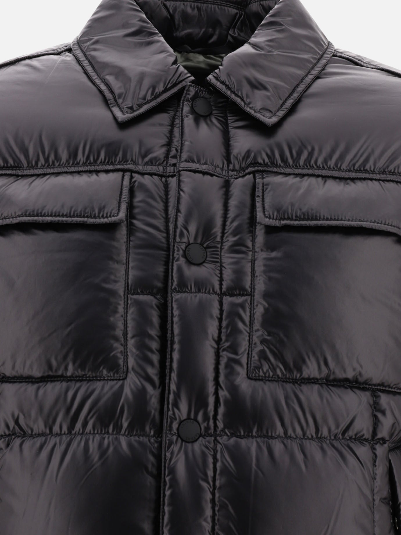 Down jacket with patch pockets