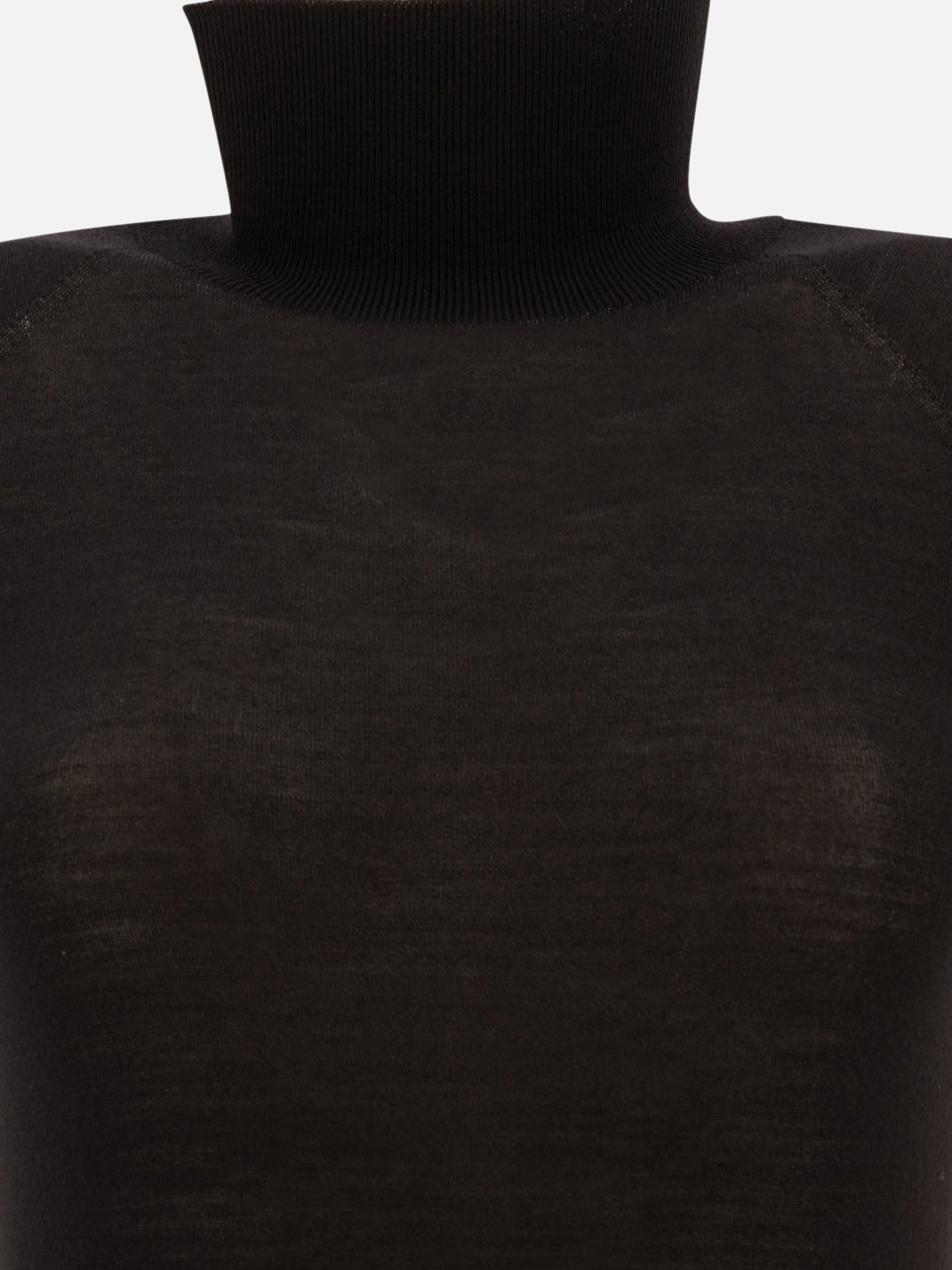 Alaïa See-through wool bodysuit Black