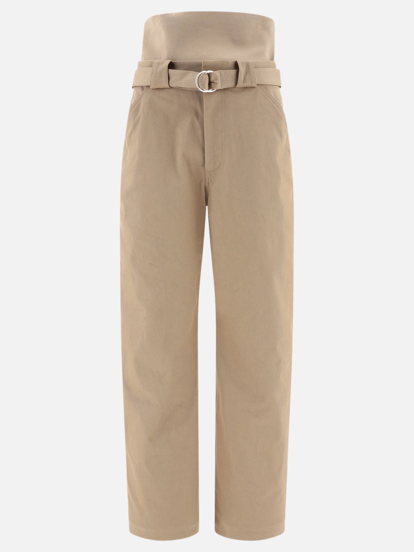 Cargo trousers with knit band