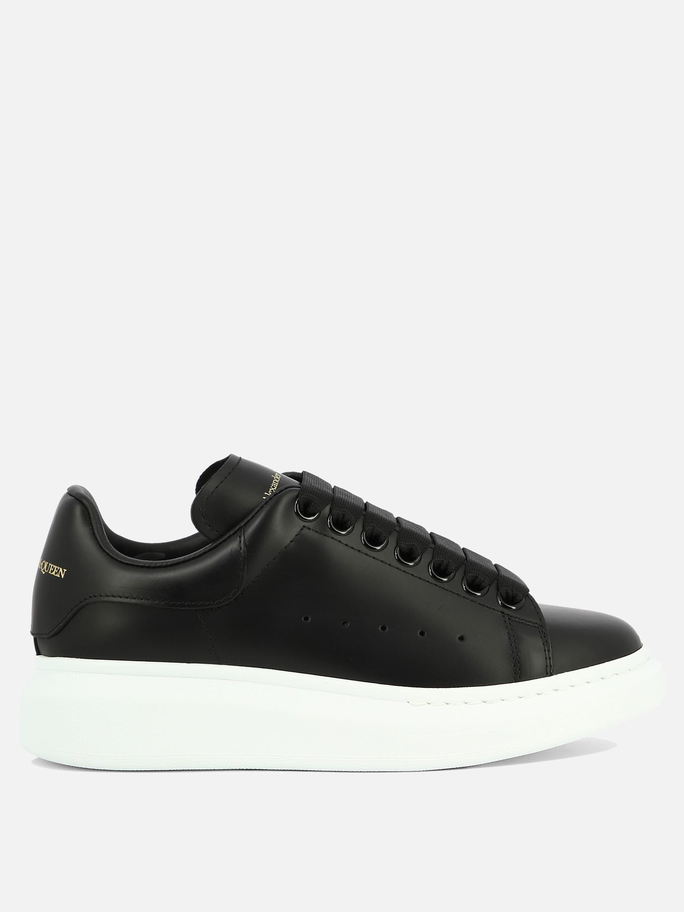 Low top sneakers 100% leather - 100% rubber  Black - Alexander McQueen Women | PDP | VIETTI Online Store | thumbnail