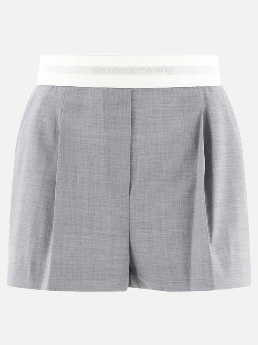 Formal shorts Solid colour  Grey - Alexander Wang Women | PLP | VIETTI Online Store 
