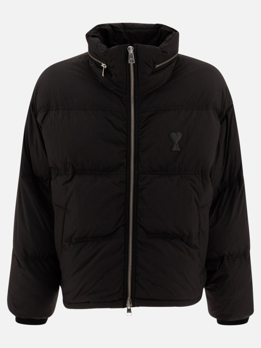 Ami Paris "Ami de Coeur" down jacket Black