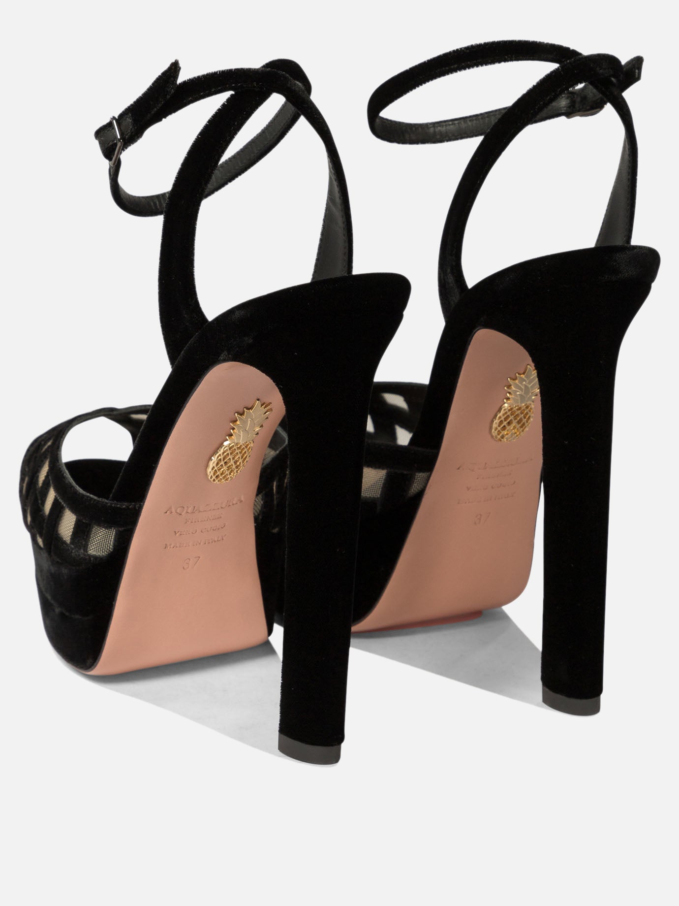 Aquazzura "Romance Plateau 130" sandals Black