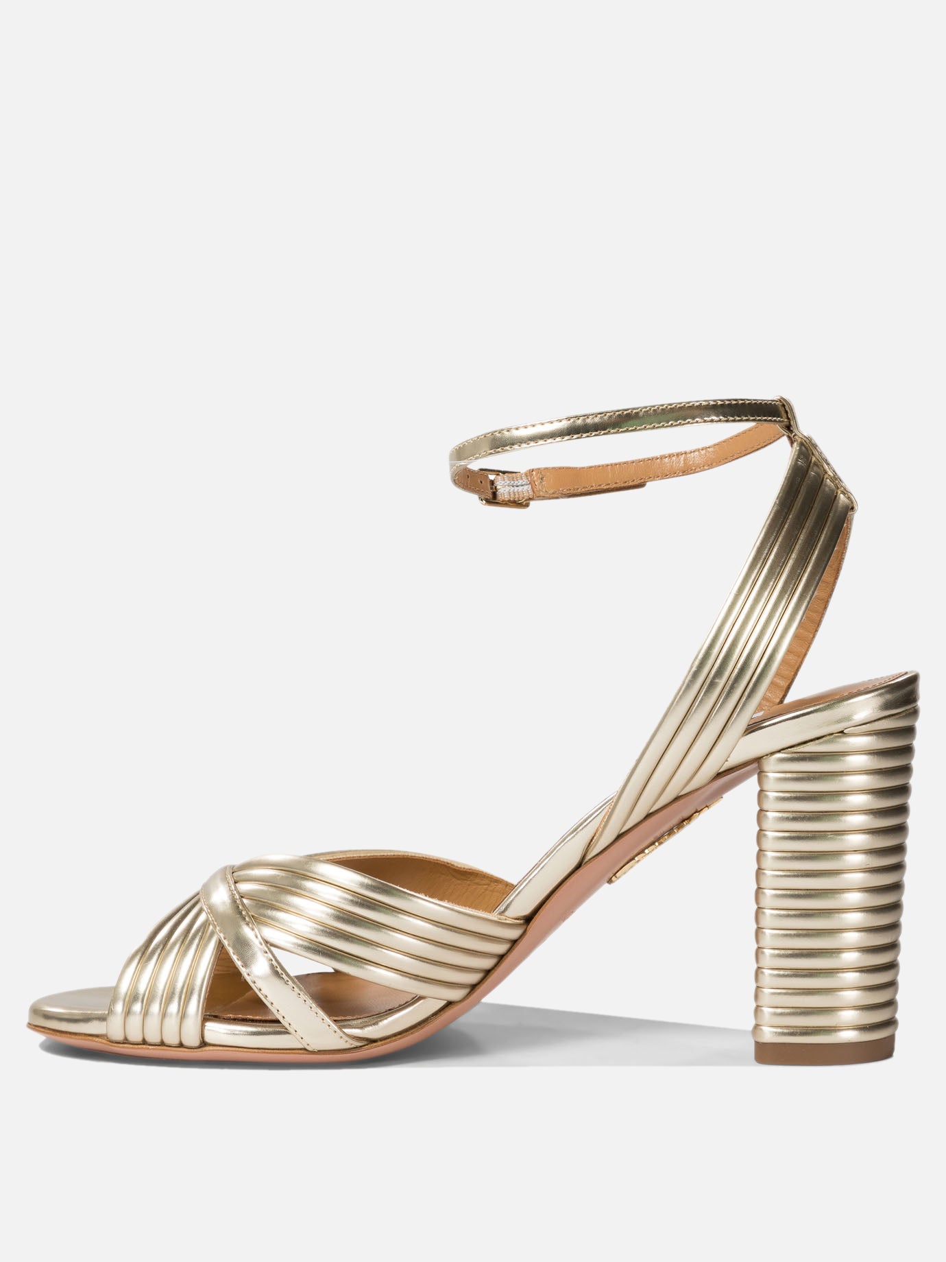 Aquazzura "Very Sundance 85" sandals Gold