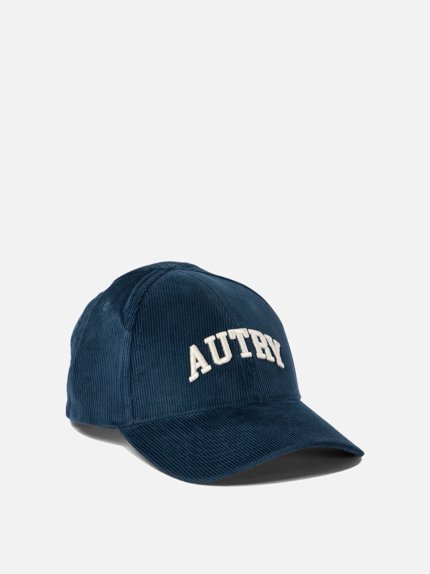 Autry Corduroy baseball cap with embroidery Blue