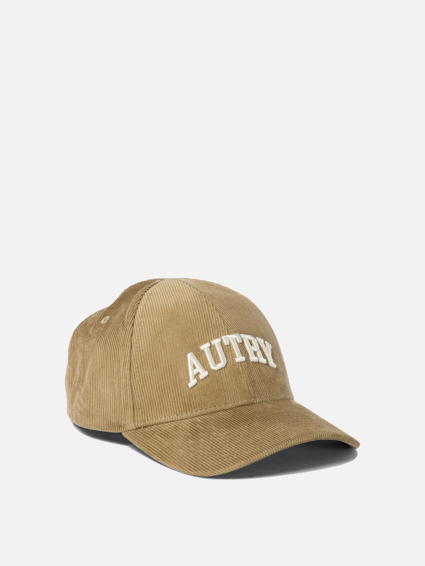 Autry Corduroy baseball cap with embroidery Beige