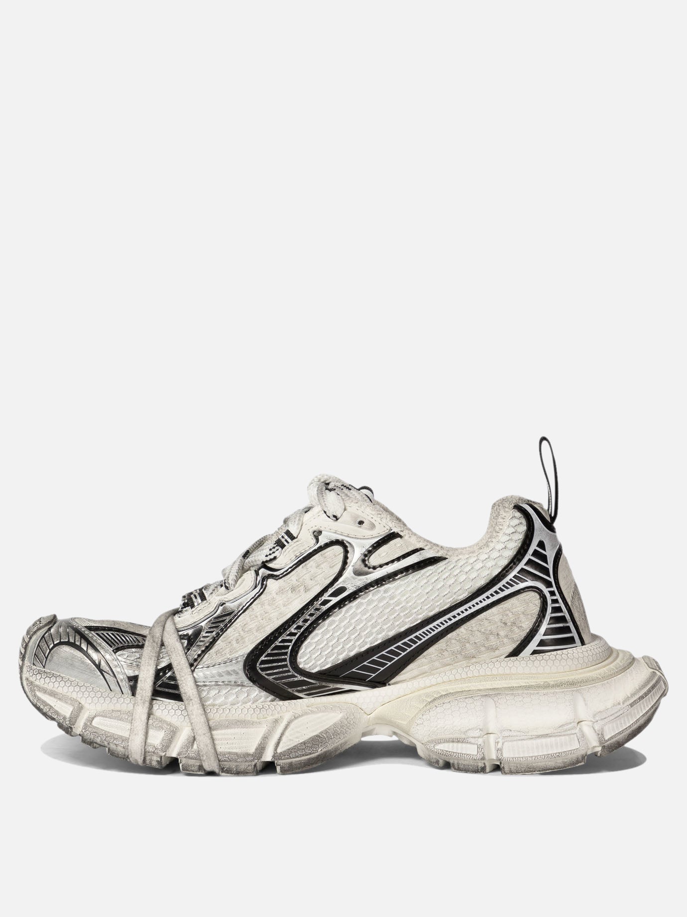 Low top sneakers 55% polyurethane 45% polyester - 100% rubber  White - Balenciaga Women | PDP | VIETTI Online Store | Zoom-Modal_3
