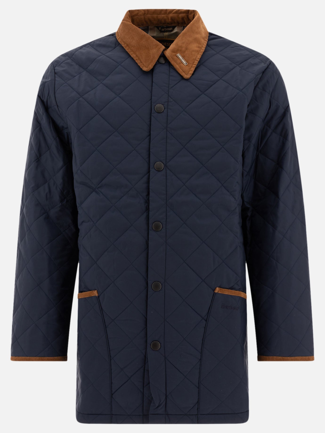 Quilted & Utility Jackets Solid colour  Blue - Barbour Men | PDP | VIETTI Online Store | thumbnail