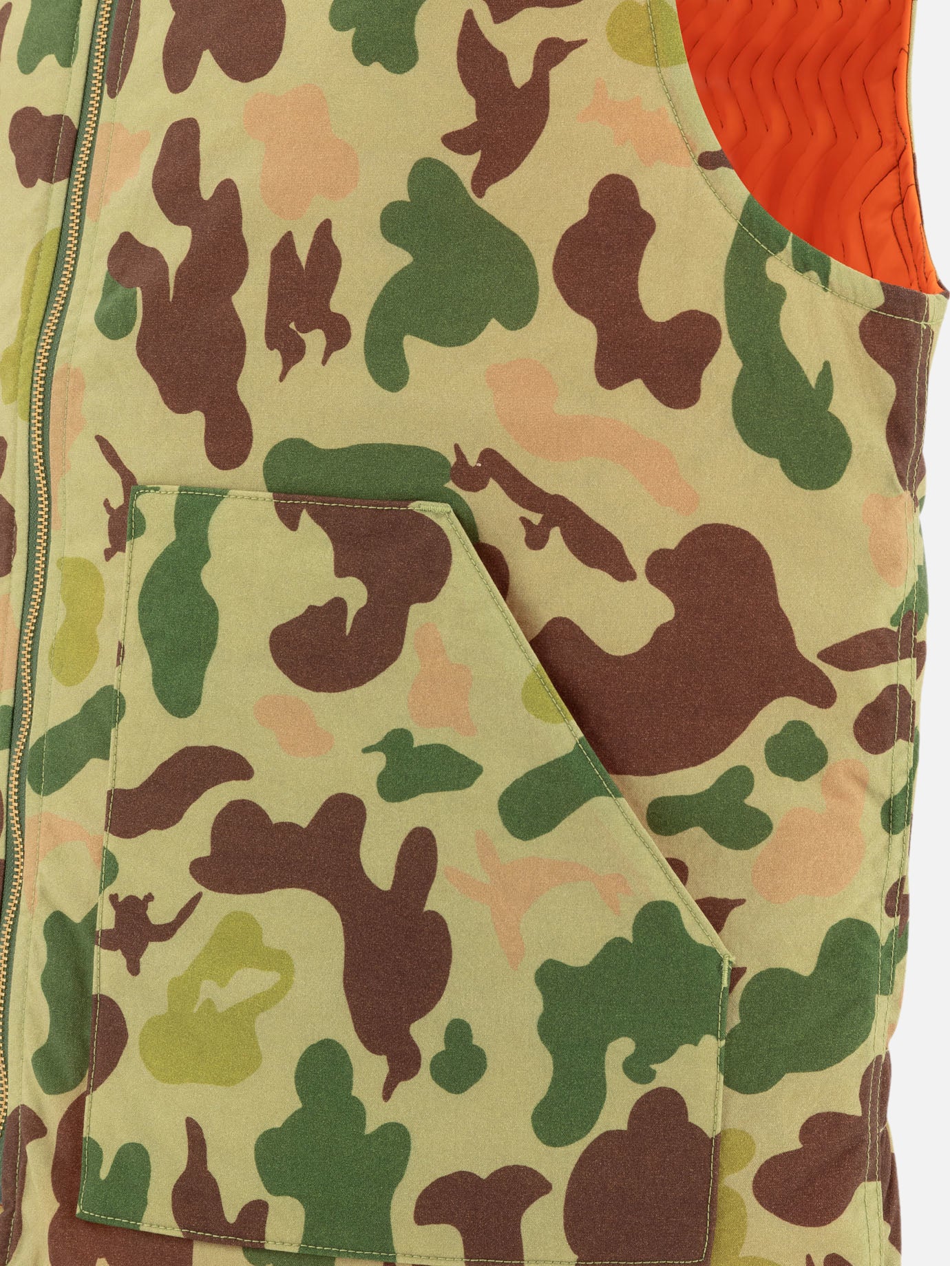 Beams Plus Reversible &quot;Work&quot; Vest 11706988_M Green thumbnail_4