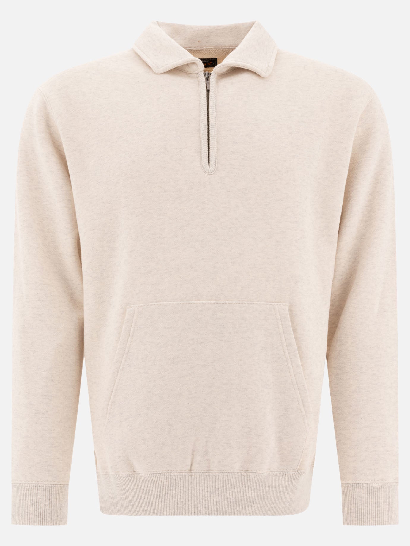 Beams Plus Half zipper sweatshirt 19025887_S Grey thumbnail_1