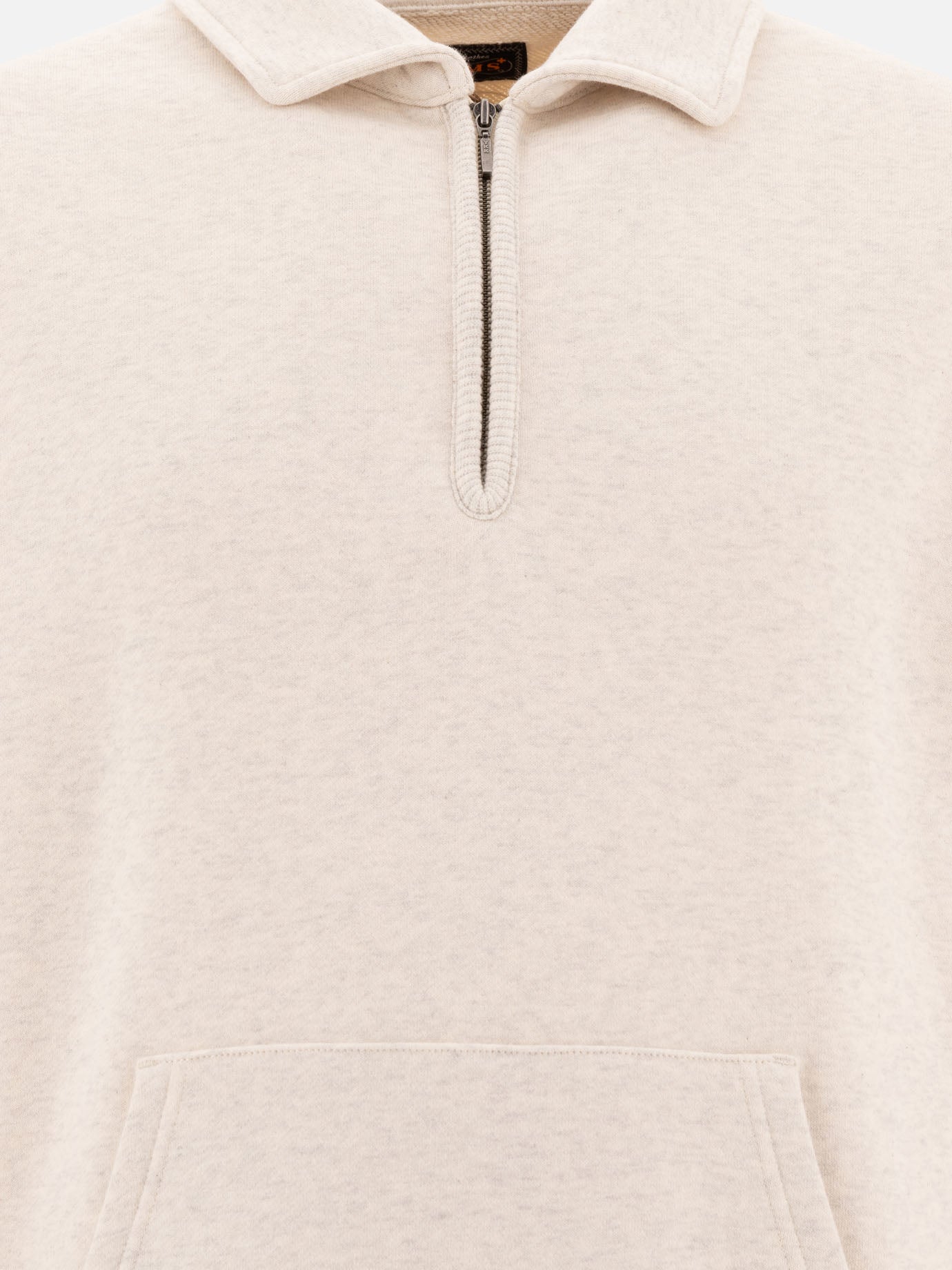 Beams Plus Half zipper sweatshirt 19025887_S Grey thumbnail_3