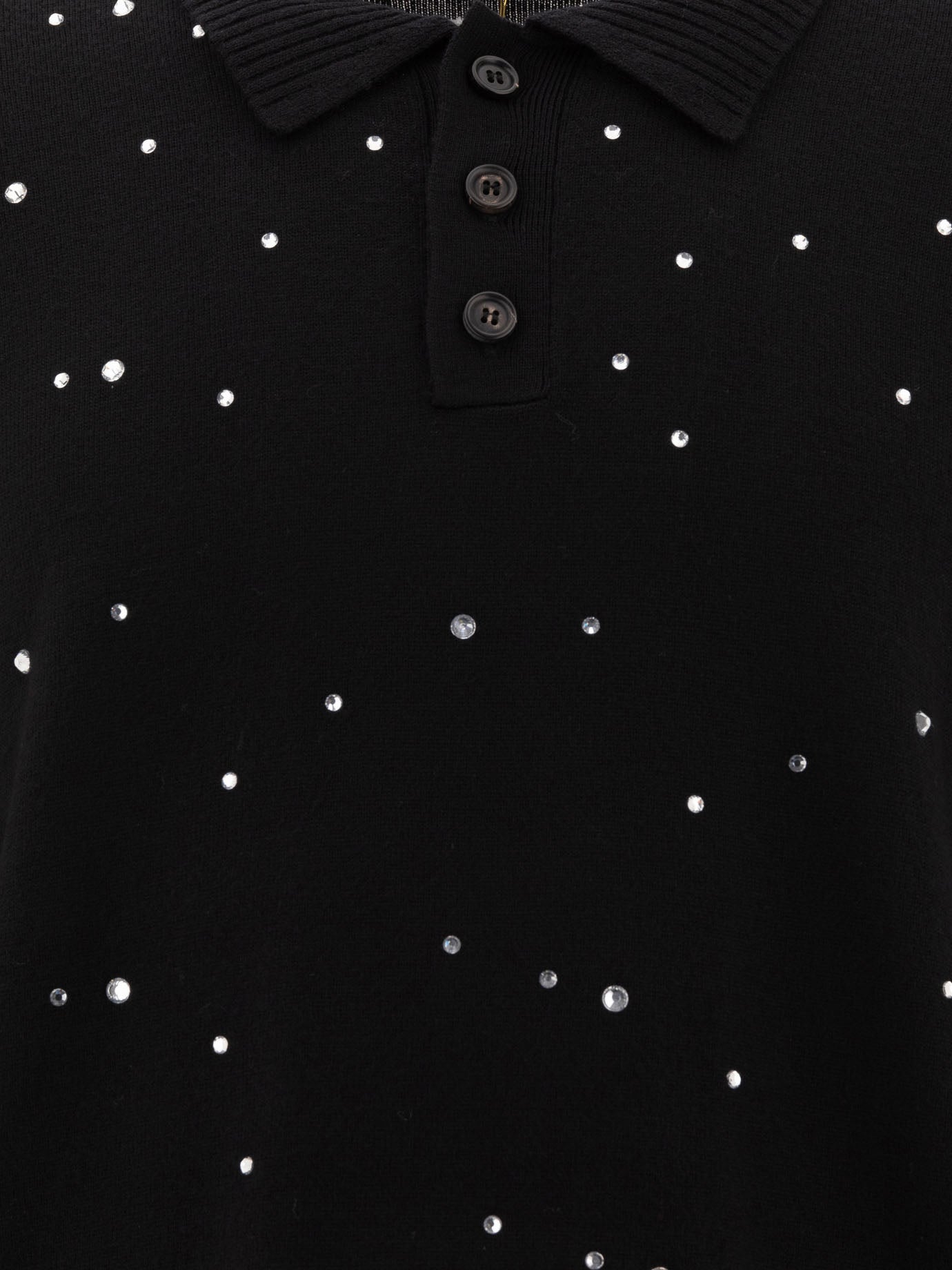 Bode "Embellished Cycling" polo shirt Black