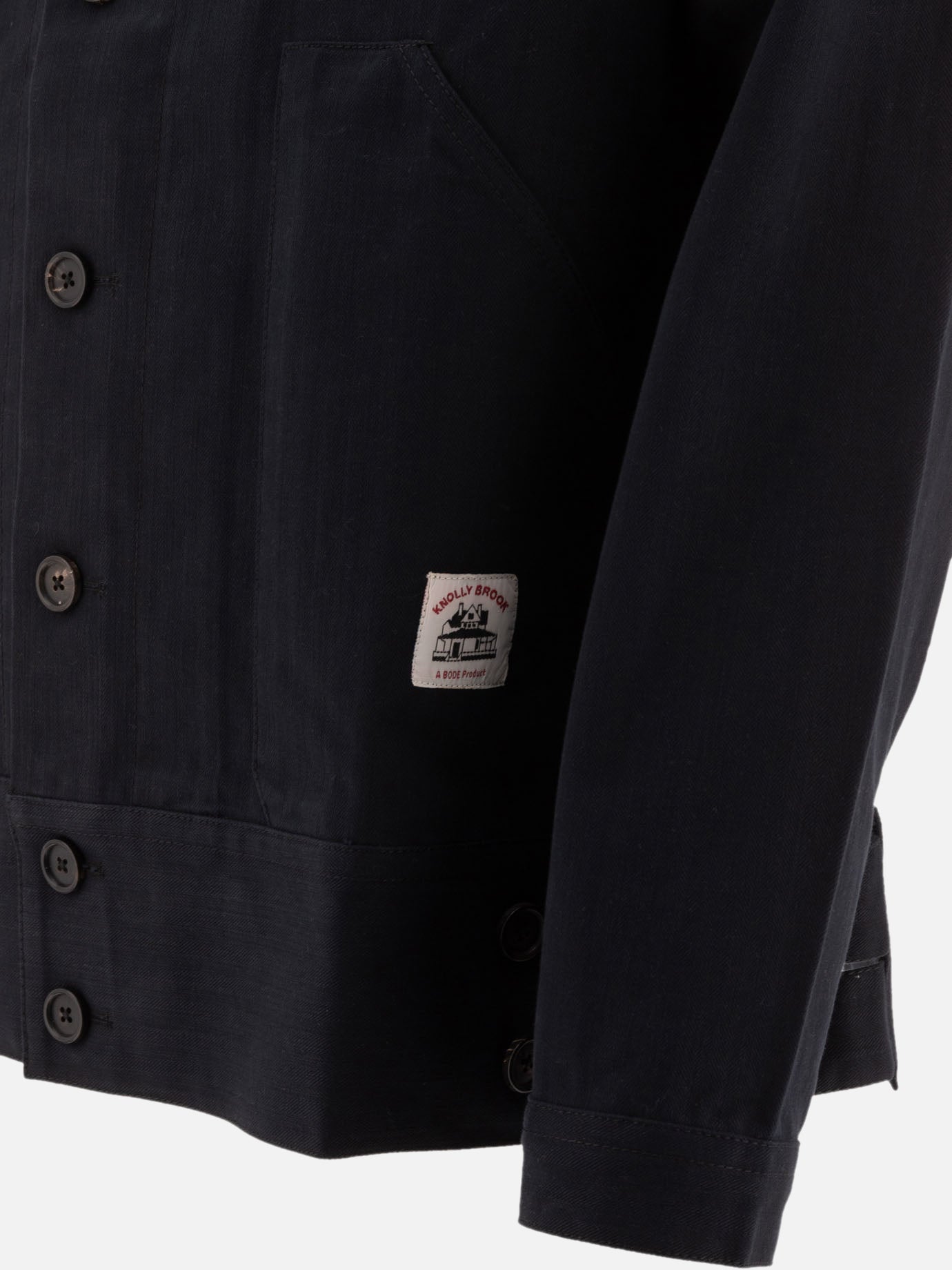 Bode "Knolly Brook Side Tab" jacket Black