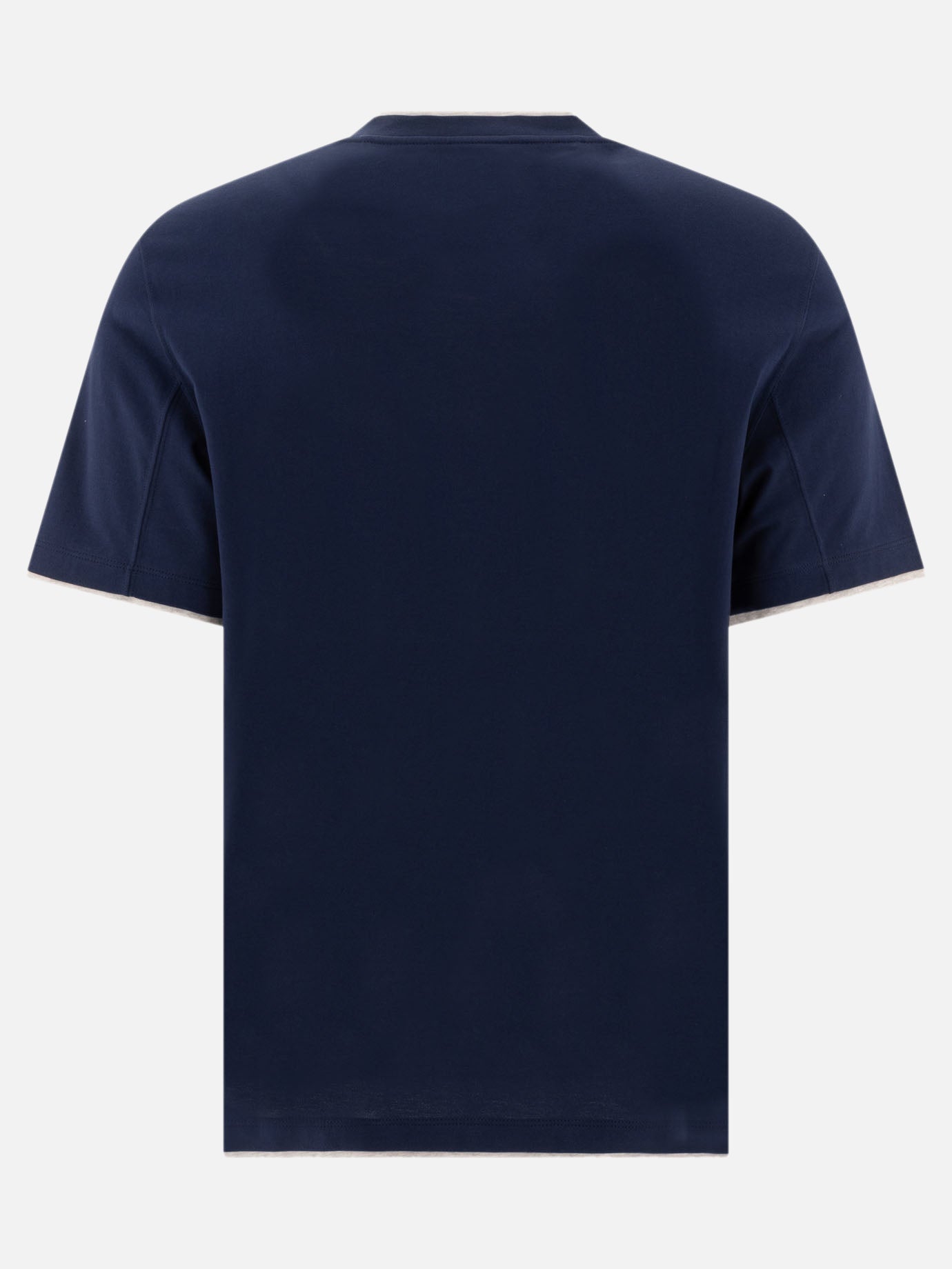 Brunello Cucinelli "Faux Layering" t-shirt Blue