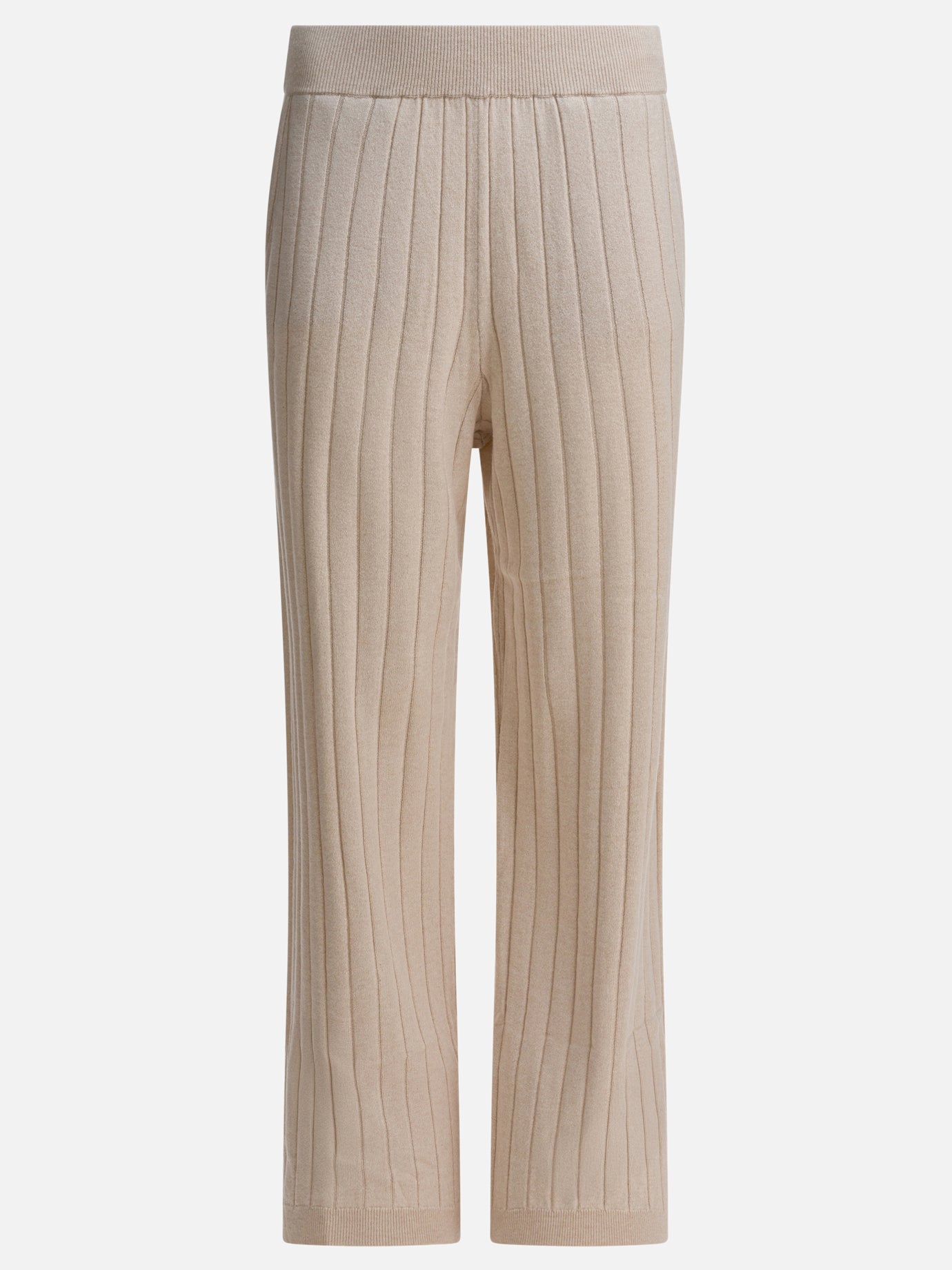 Leisure trousers Solid colour  Beige - Brunello Cucinelli Women | PDP | VIETTI Online Store | thumbnail
