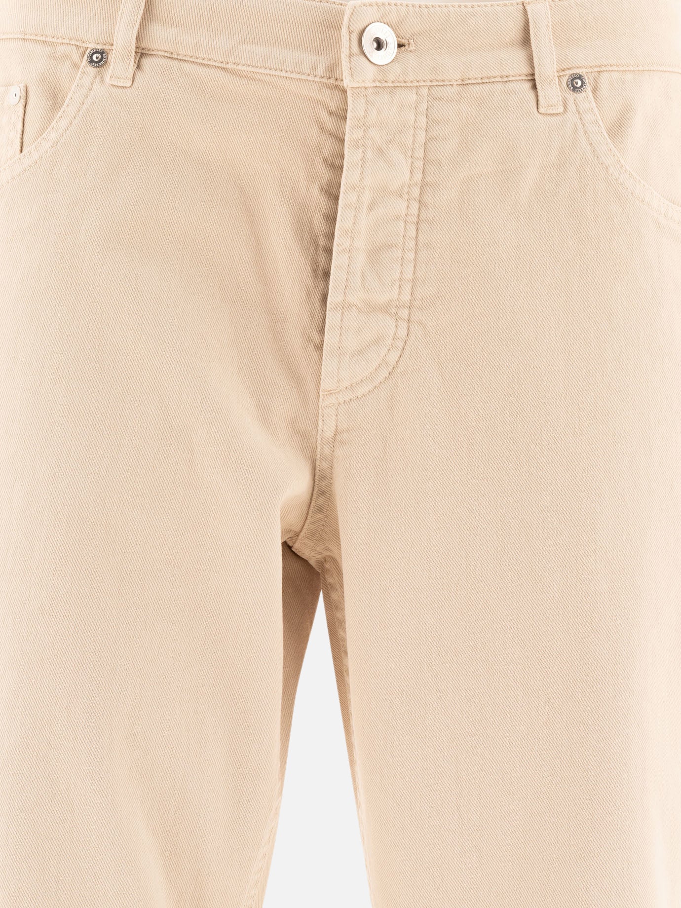 Garment-dyed trousers