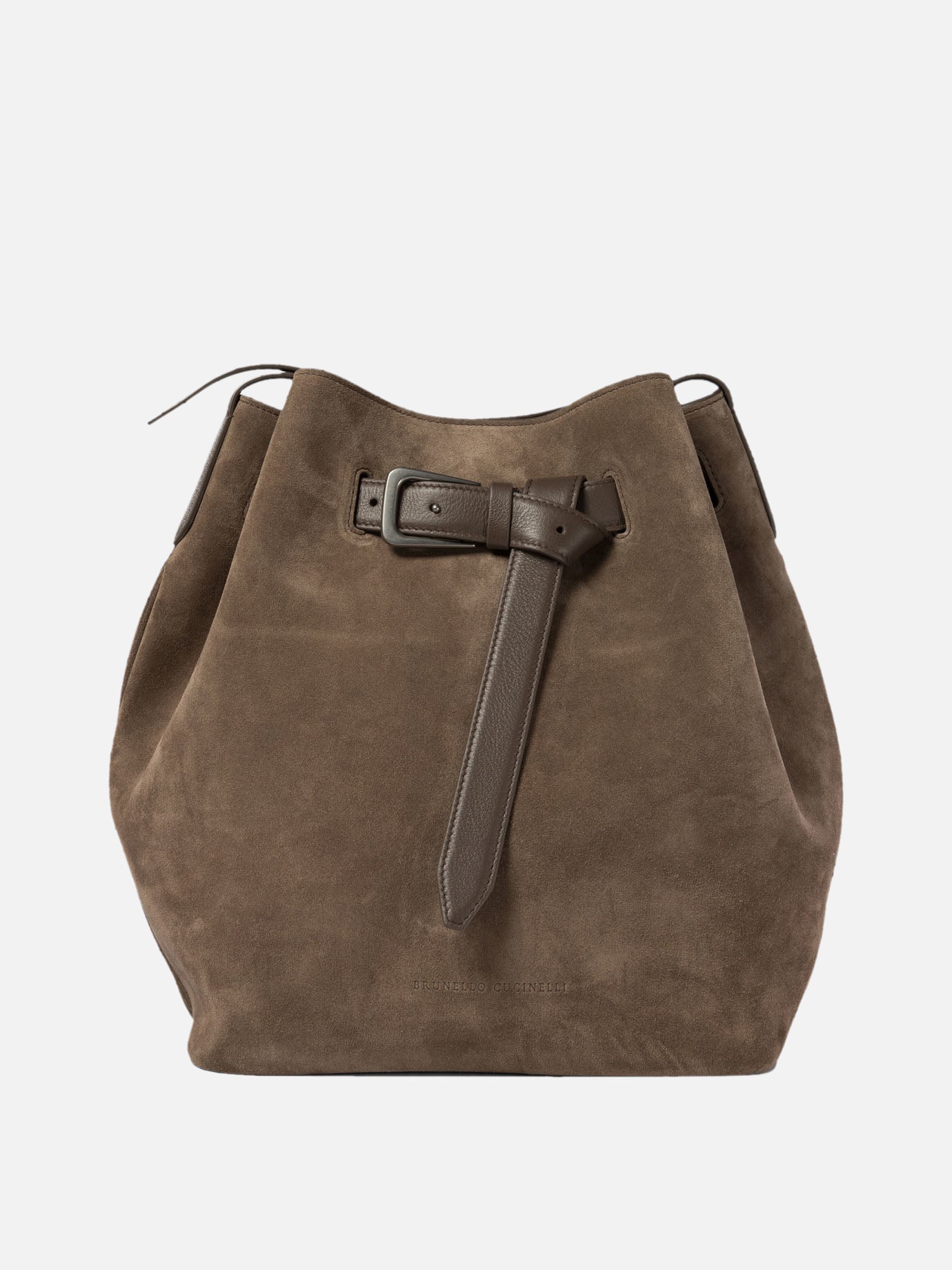 Brunello Cucinelli "Buckle" bucket bag Brown