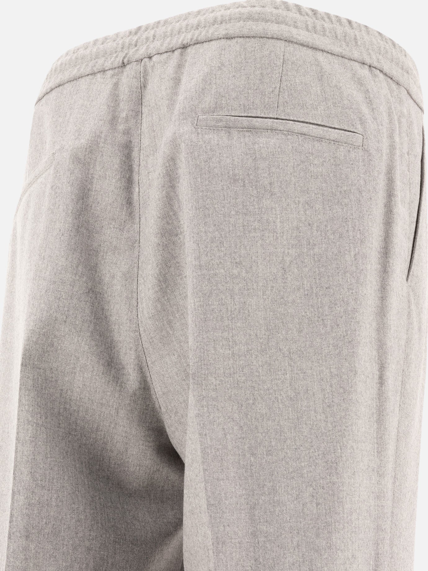 Brunello Cucinelli Trousers with drawstring and double pleats Grey