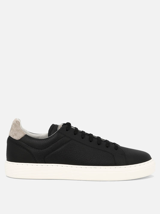 Grained calfskin sneakers