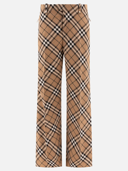 Wool blend tailored trousers