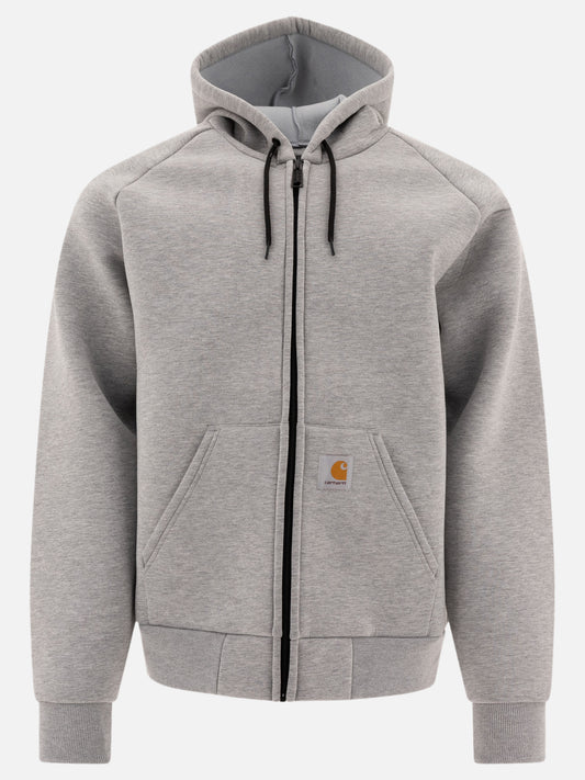 Carhartt WIP "Car-Lux" zipped hoodie Grey