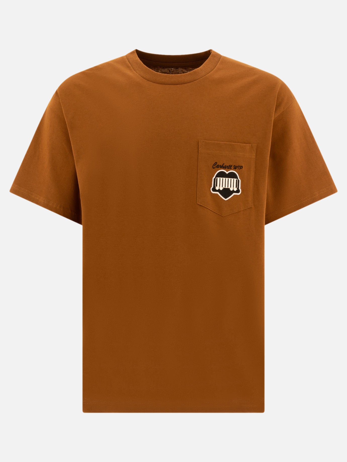 Carhartt WIP &quot;Heart Train Pocket&quot; t-shirt 18373214_S Brown thumbnail_1