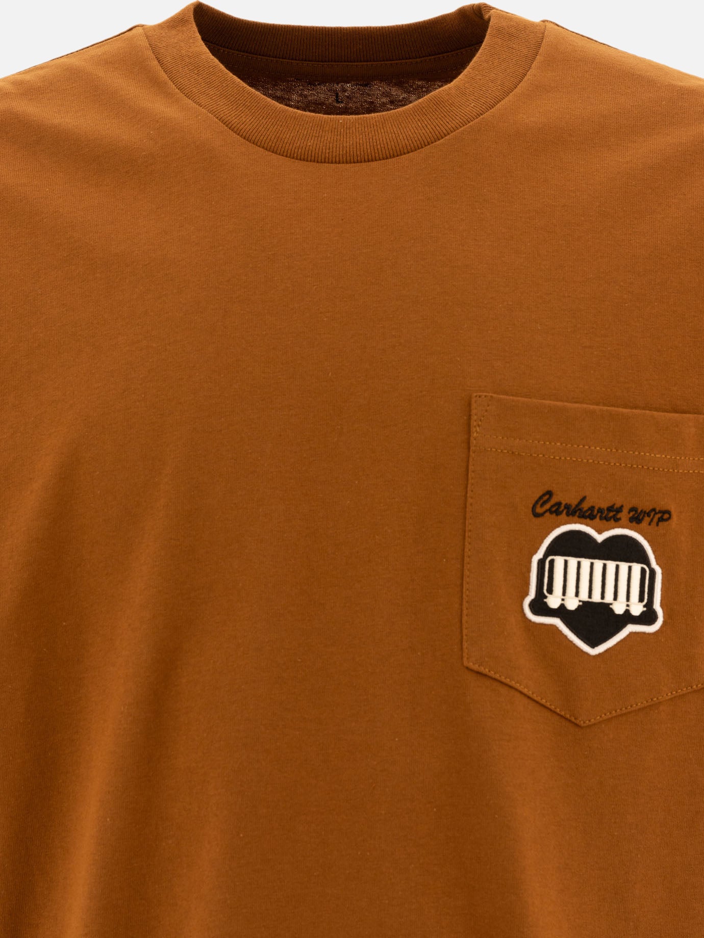 Carhartt WIP &quot;Heart Train Pocket&quot; t-shirt 18373214_S Brown thumbnail_3
