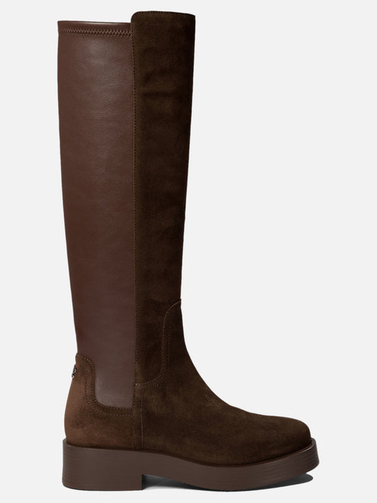 Casadei Boots with suede inserts Brown