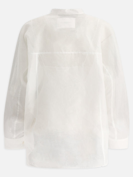 Casual shirts Solid colour  White - Jil Sander Women | VIETTI Online Store | 2
