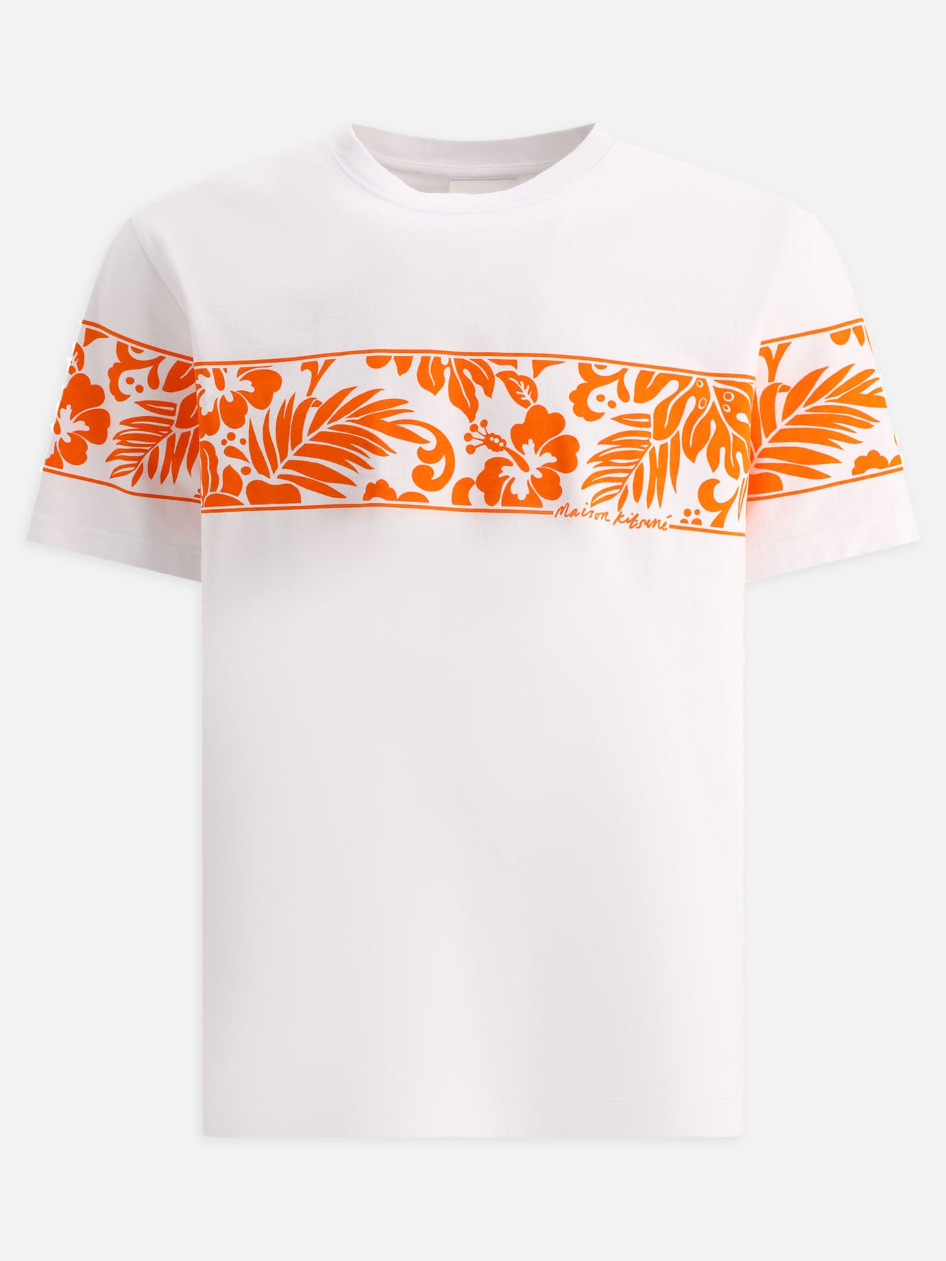 Crewneck t-shirts Floral  White - Maison Kitsuné Men | PDP | VIETTI Online Store | Zoom-Modal
