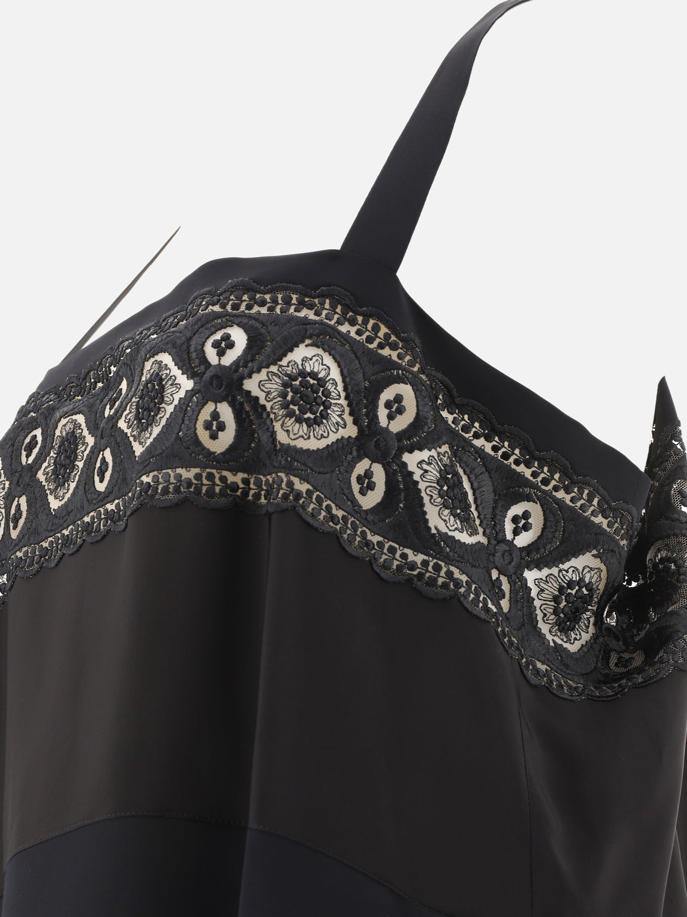 Maison Margiela Embroidered dress Black - Women | VIETTI