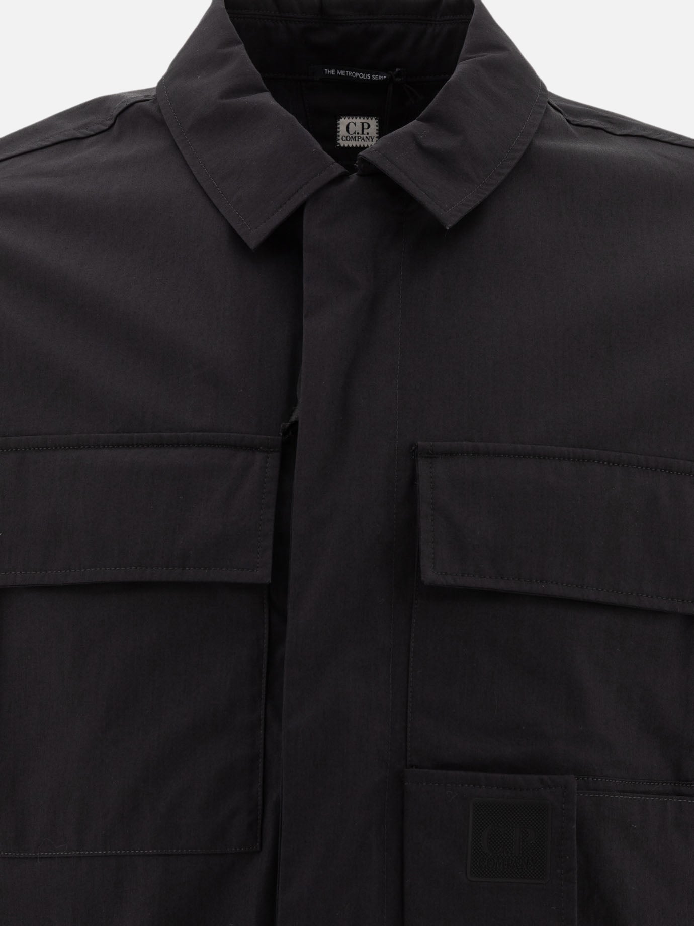 "The Metropolis Serie Utility" gabardine overshirt