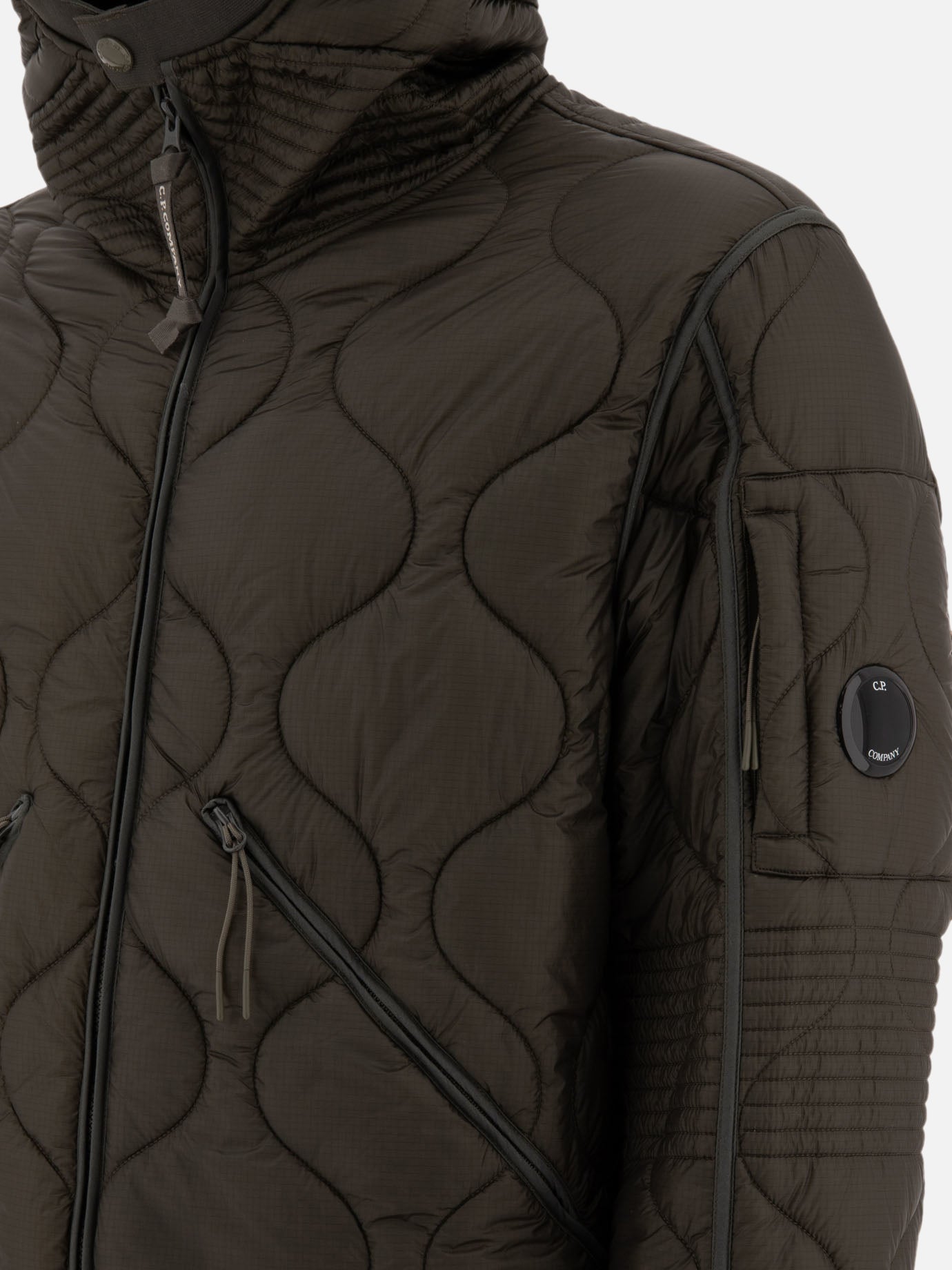 Quilted & Utility Jackets Solid colour  Green - C.P. Company Men | PDP | VIETTI Online Store | Zoom-Modal_3

