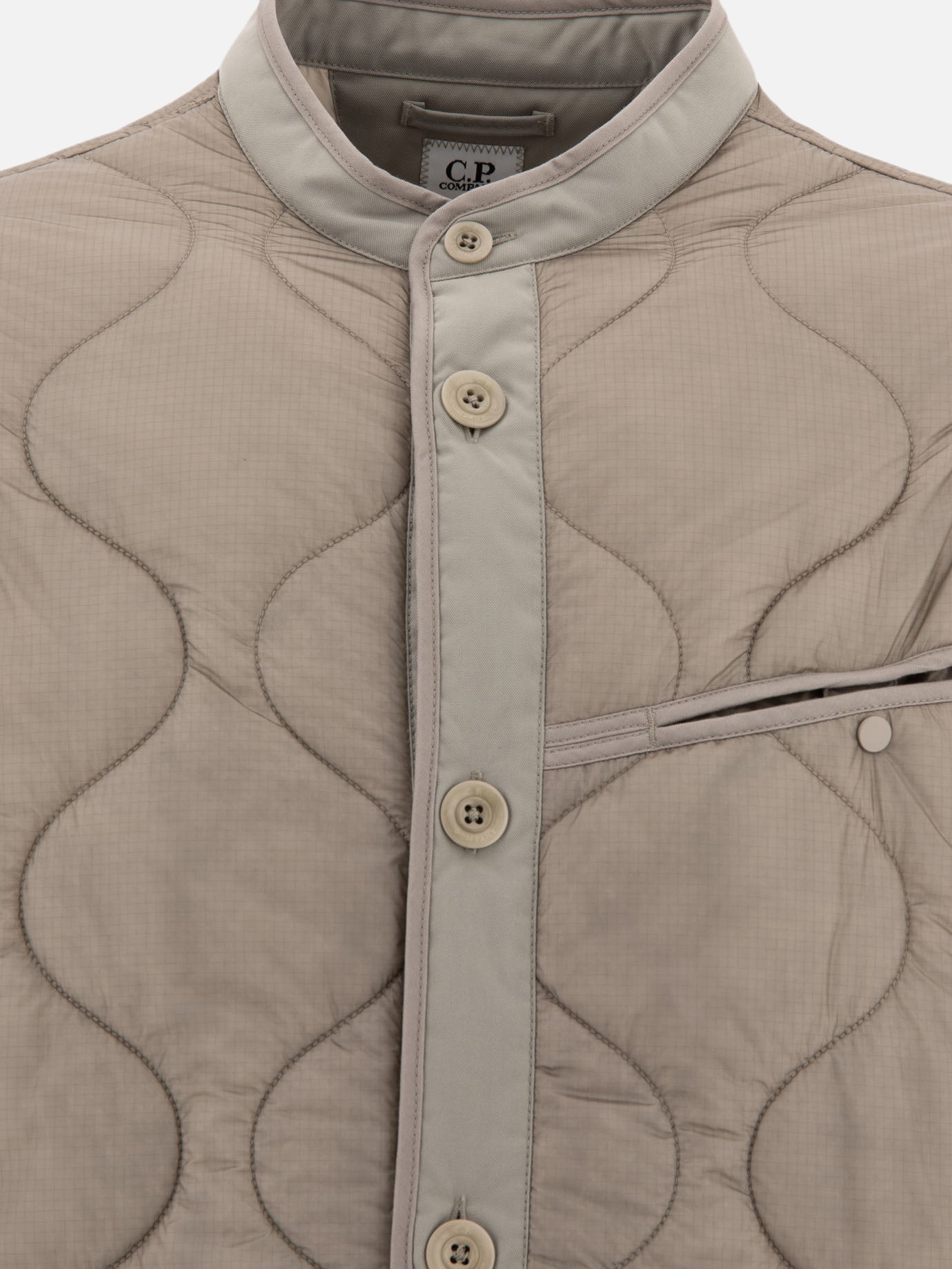 Quilted & Utility Jackets Solid colour  Beige - C.P. Company Men | PDP | VIETTI Online Store | thumbnail_3