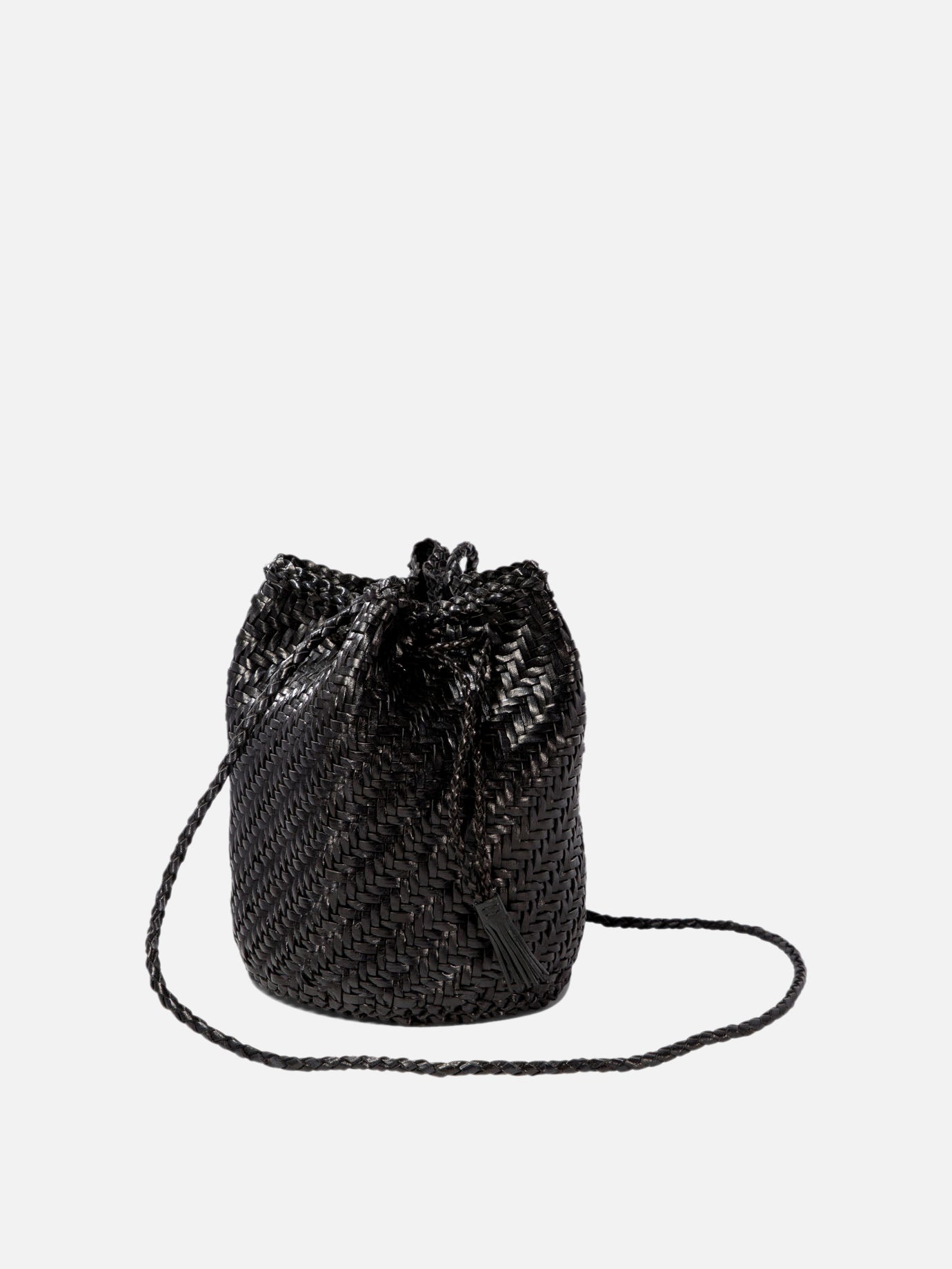 Dragon Diffusion "Pompom Double Jump" bucket bag Black