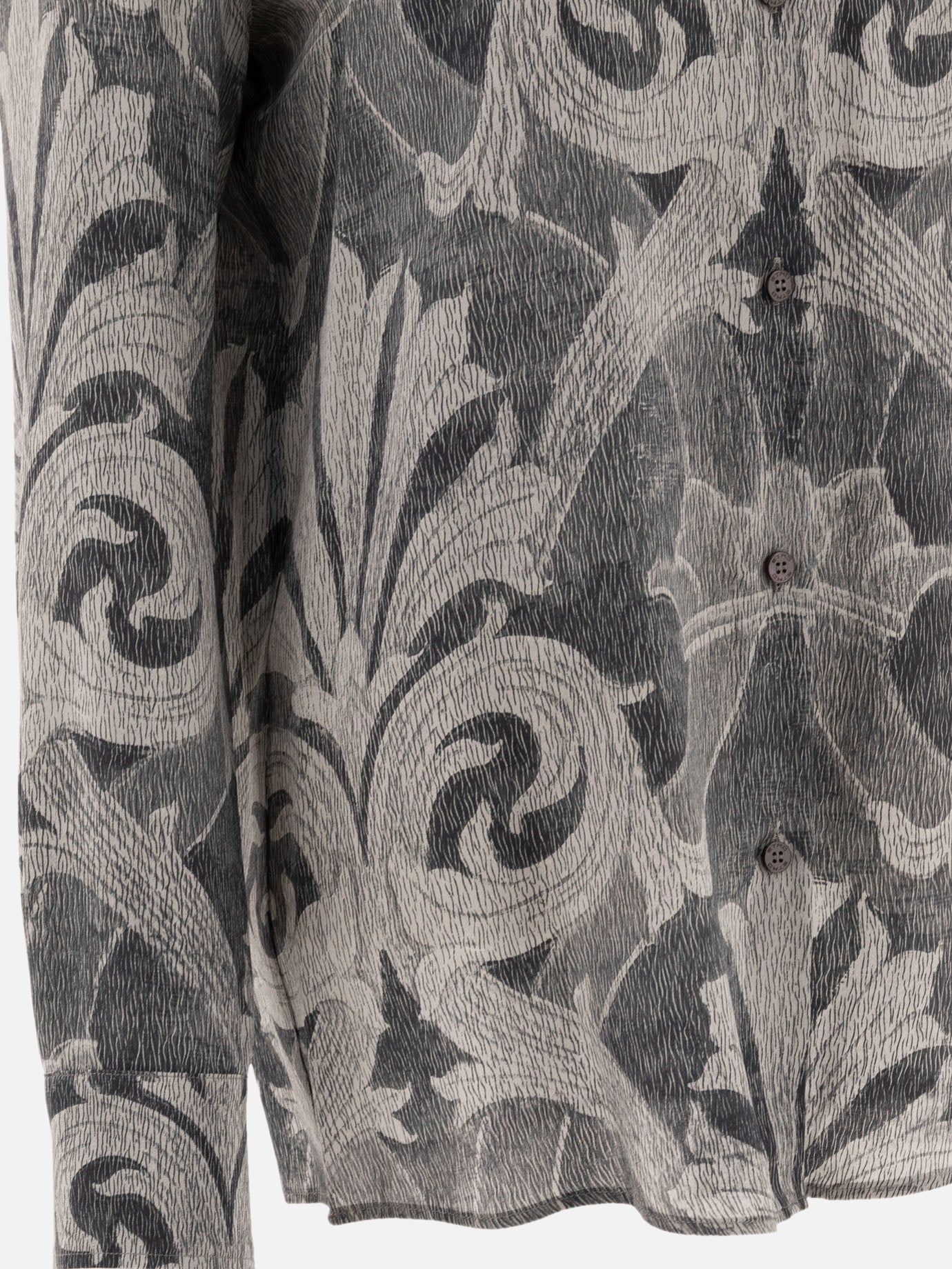 Etro Printed silk shirt Grey