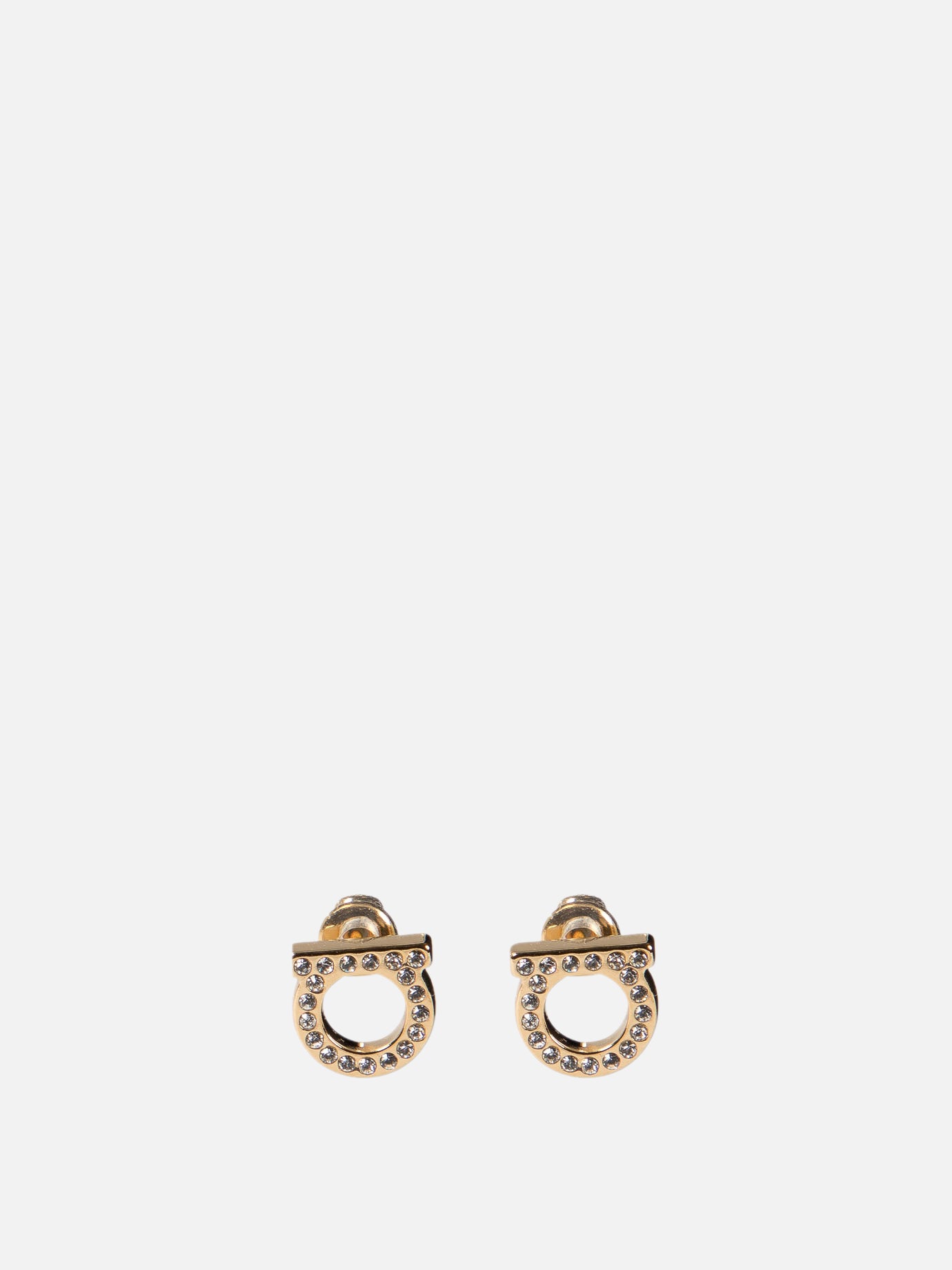 Ferragamo "Gancini Crystals" earrings Gold