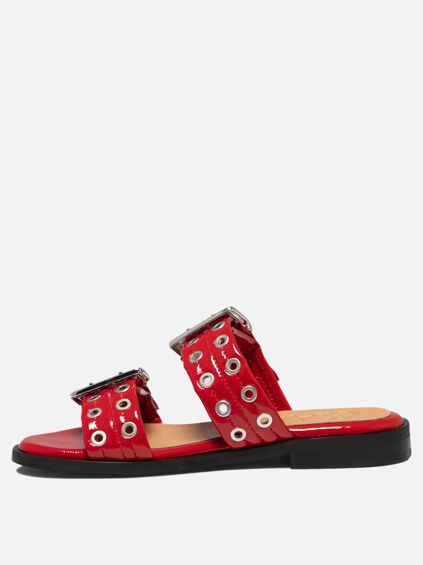 "Buckle Two-Strap" sandals