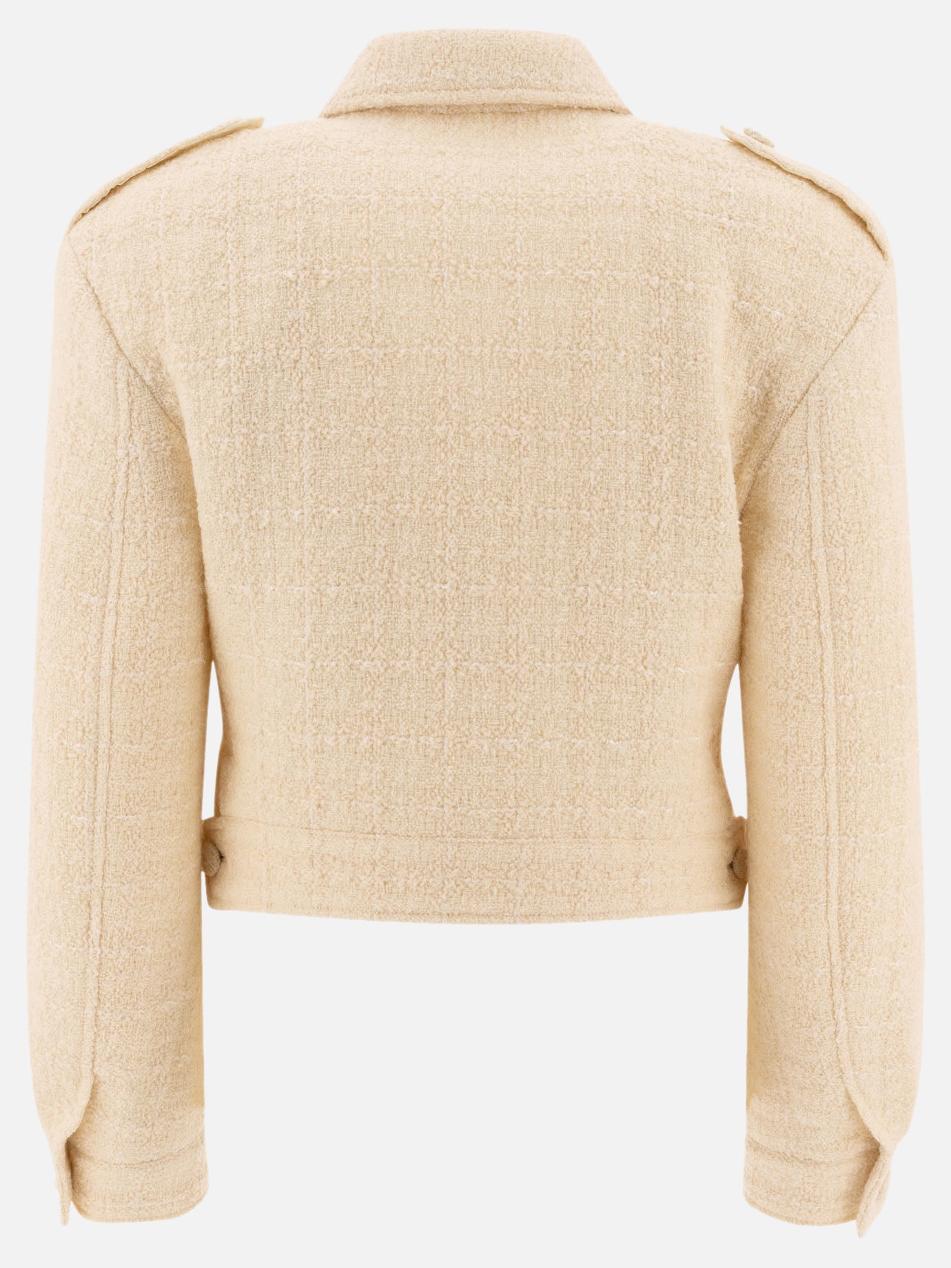 Givenchy Short tweed jacket with 4G detail White