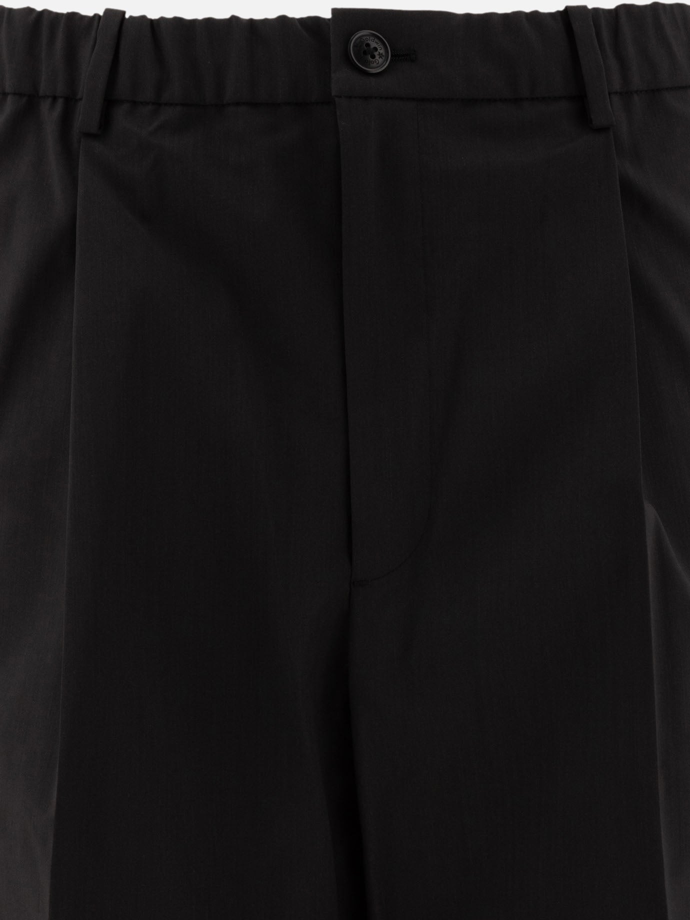 Goldwin "Wool Blend Twill One Tuck" trousers Black