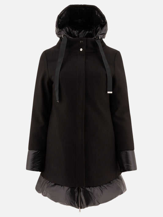 Down coats Solid colour  Black - Herno Women | PLP | VIETTI Online Store 
